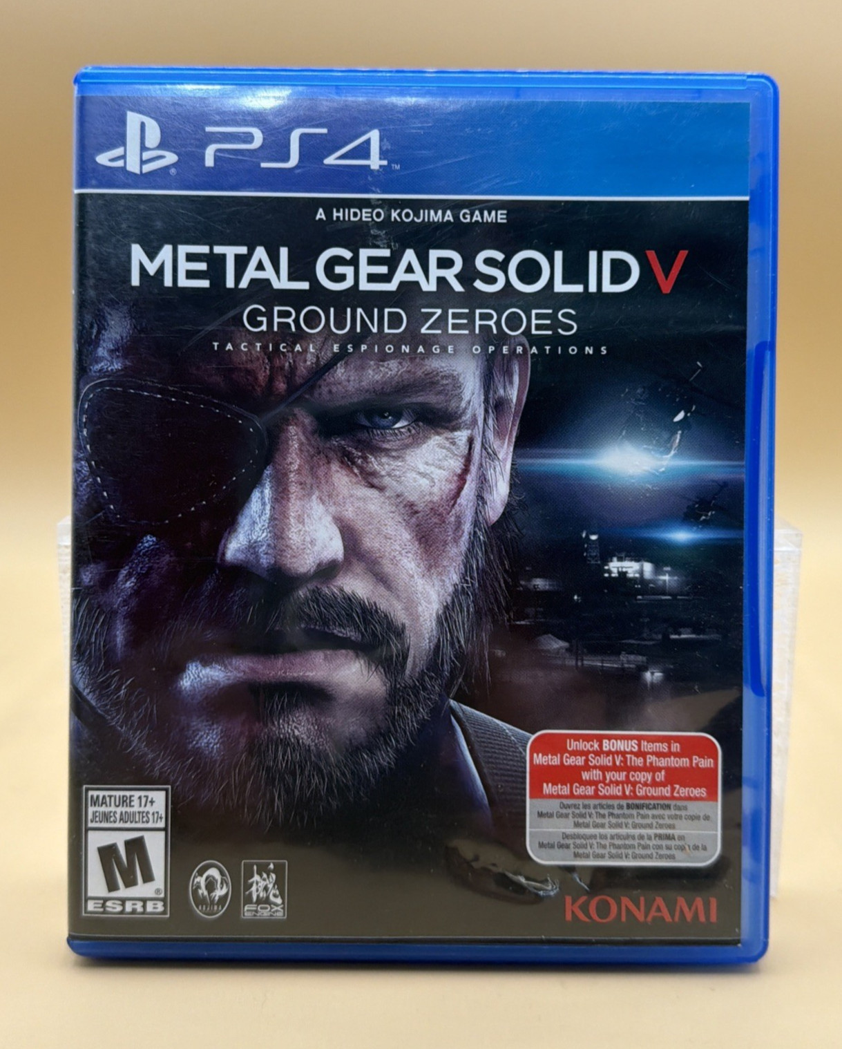 PlayStation 4 PS4 – Metal Gear Solid V: Ground Zeroes Tactical Espionage 2014