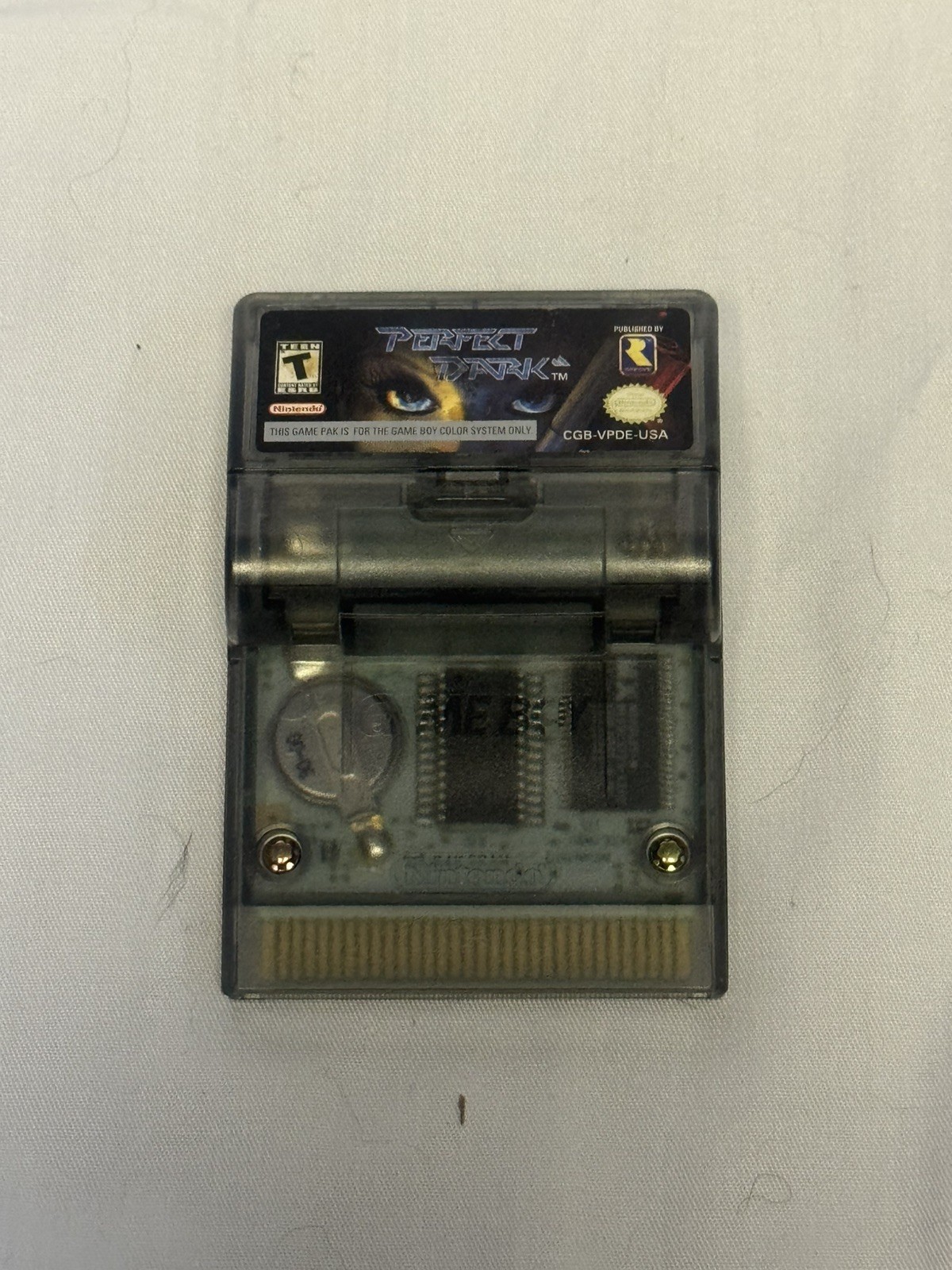 Perfect Dark (Nintendo GameBoy Color, 2000) Cartridge w/ Battery Cover