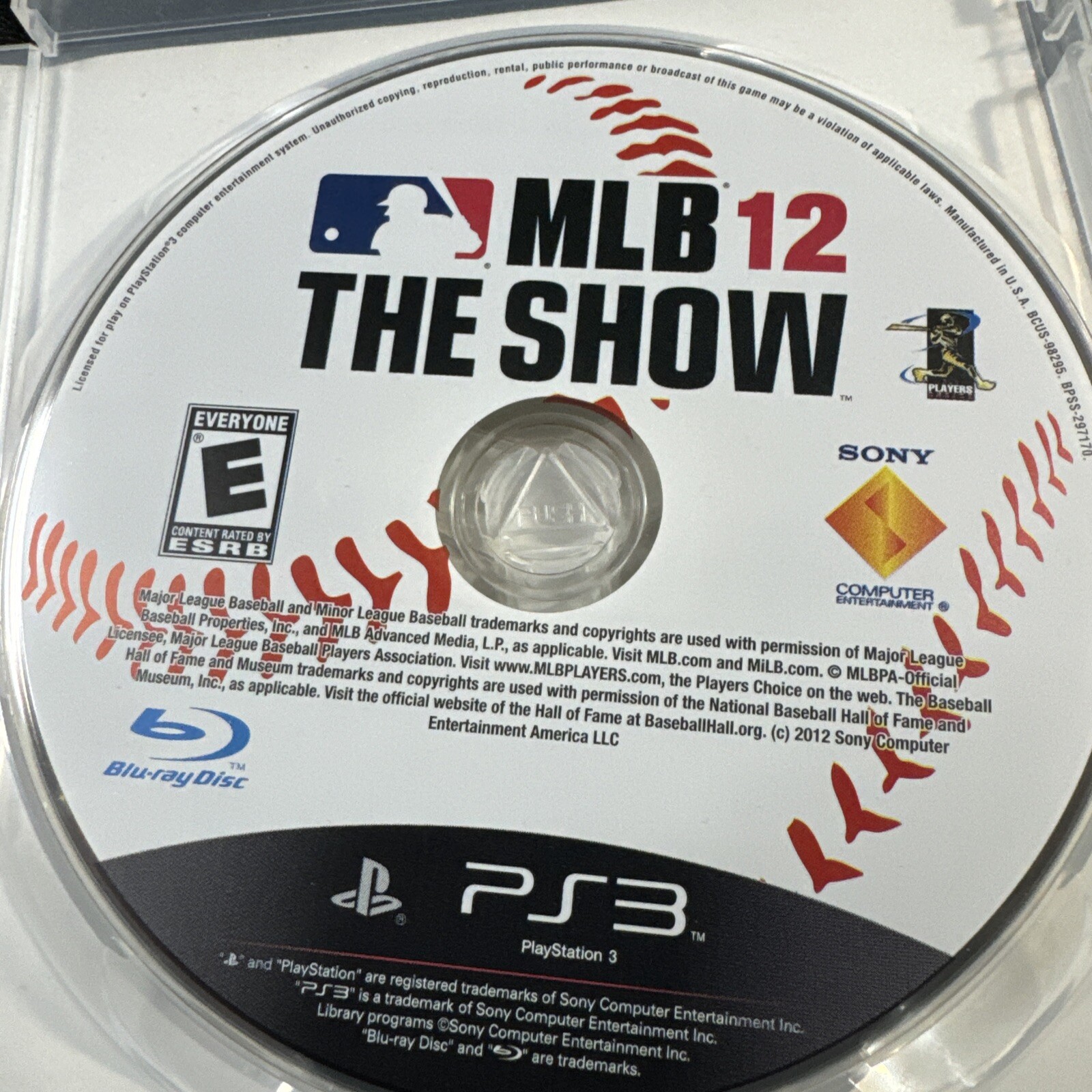 MLB 12 The Show (Sony PlayStation PS3, 2012) – Manual & Tested