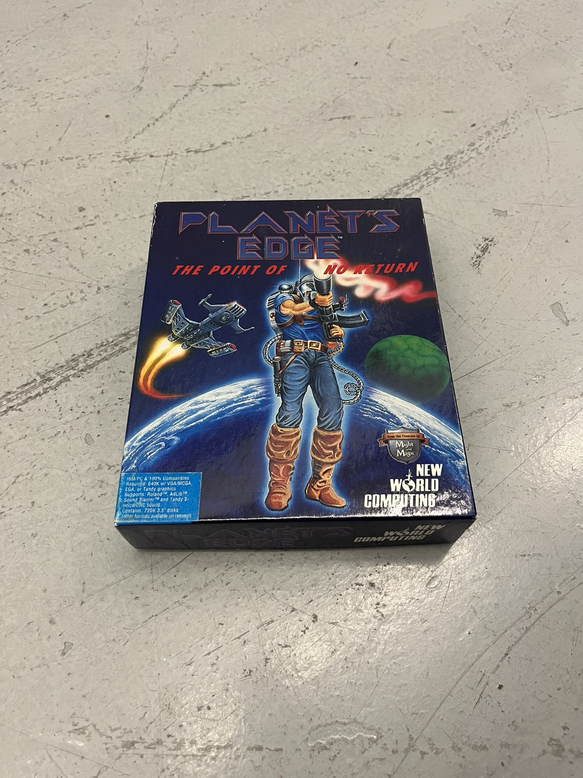 Planet’s Edge: Point of No Return PC Game 1991 Big Box IBM 3.5 disks Floppy