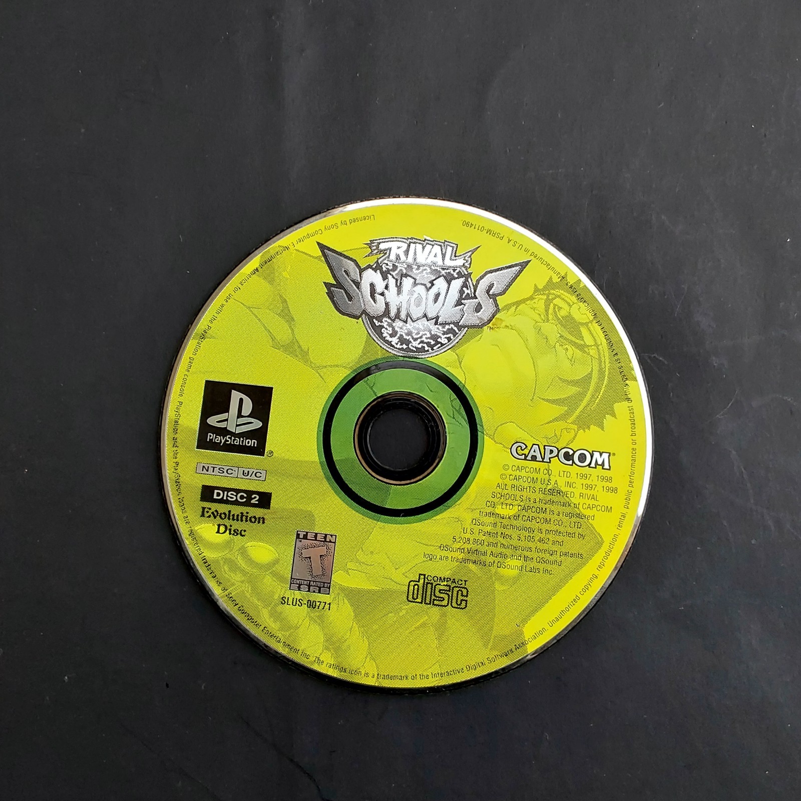 Rival Schools (Sony PlayStation 1 1998) PS1 Disc 2 Evolution Disc Only No Jacket