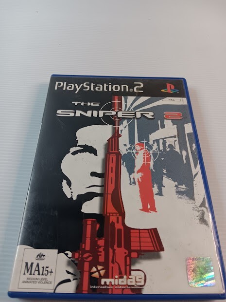 The Sniper 2 PS2 PAL game former rental rate MA15+