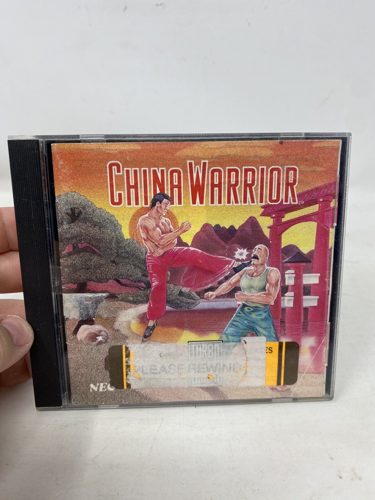 Vintage TurboGrafx 16 China Warrior 1989 NEC Video Game Cartridge CIB Complete