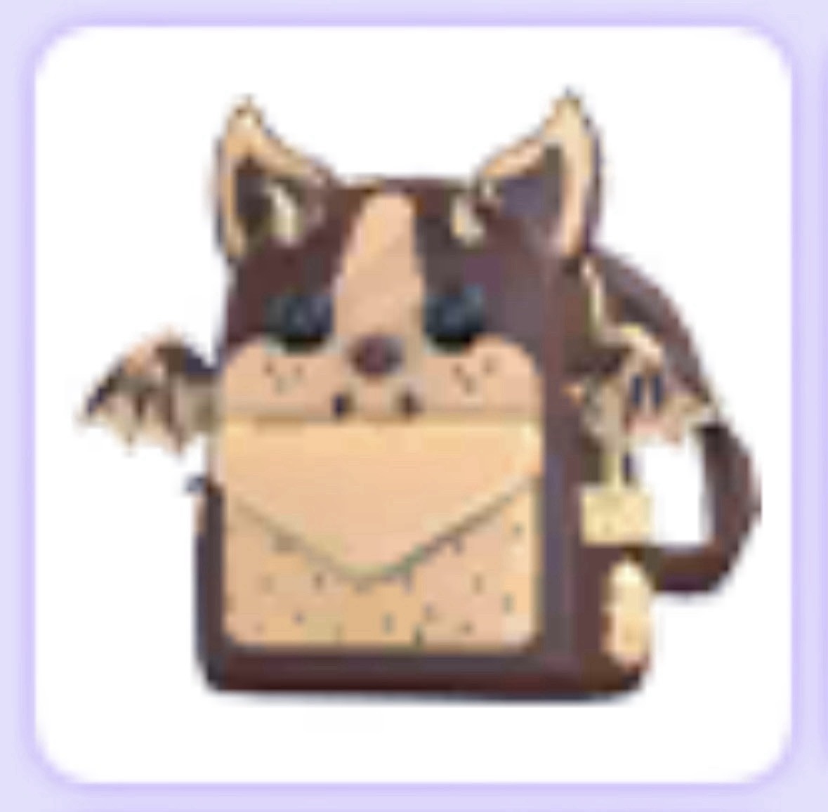 Chocolate Chip Bat Dragon Backpack ❤️ Virtual Item ❤️Pet Wear