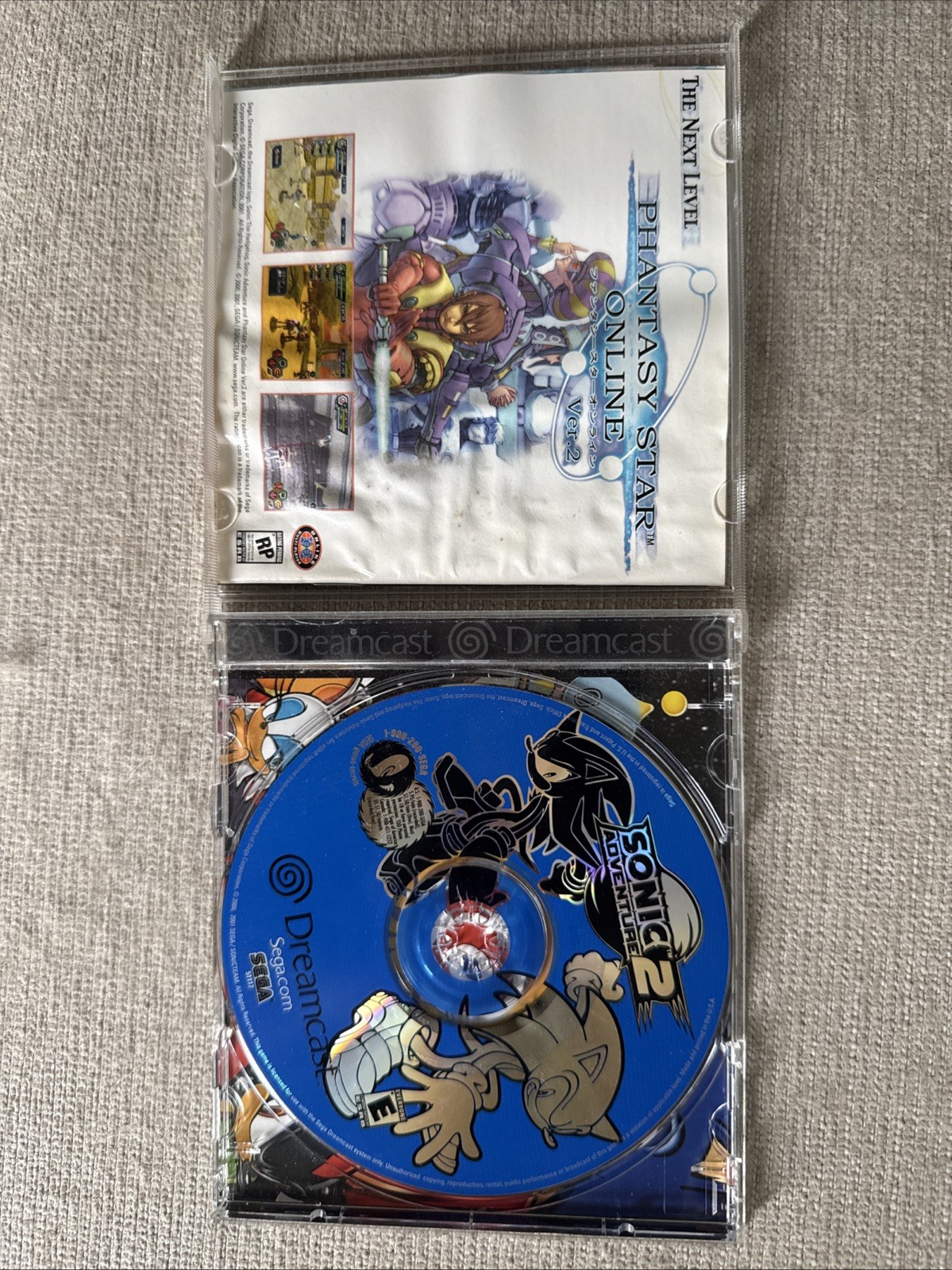 Sonic Adventure 2 Sega Dreamcast Complete With Manual Case Disc