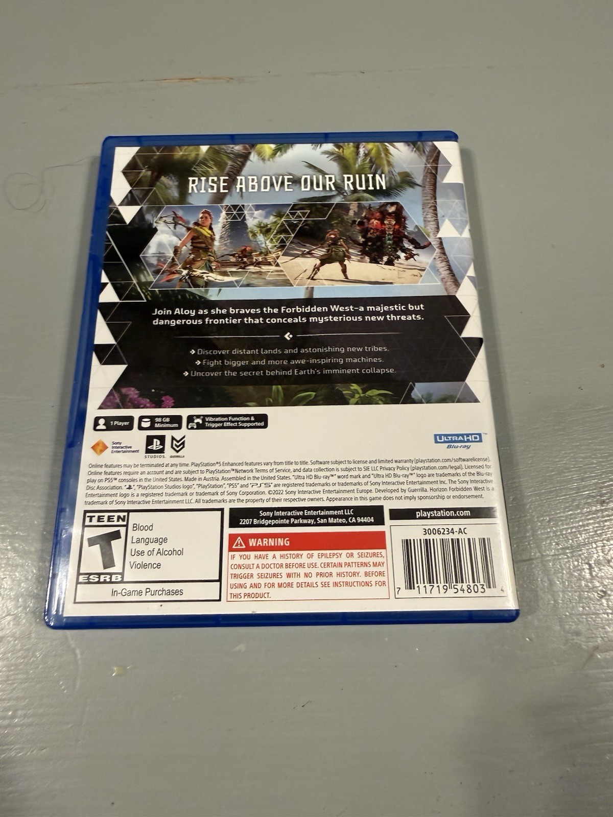 Horizon Forbidden West – Sony PlayStation 5 Tested Working