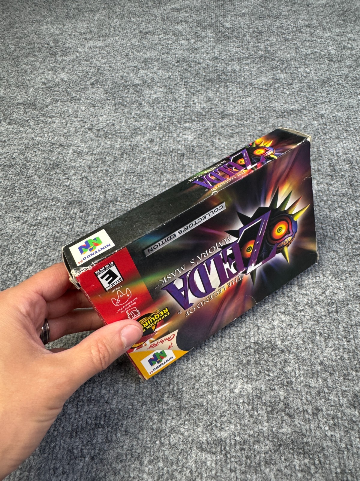The Legend of Zelda: Majora’s Mask N64 Gold Holographic Collector’s Edition CIB