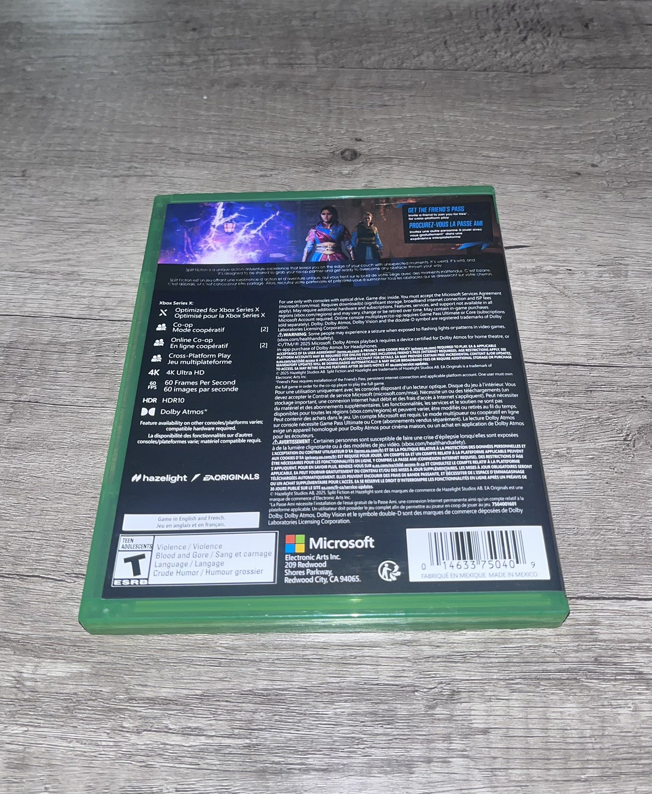 Split Fiction Xbox Series x Microsoft Xbox Series x S CIB- READY TO SHIP