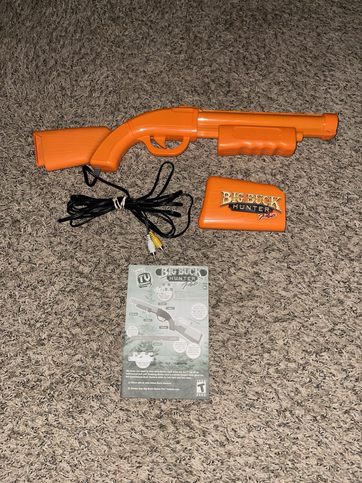 Big Buck Hunter Pro Jakks Pacific Plug & Play TV Arcade Game 2009 NO SENSOR BAR