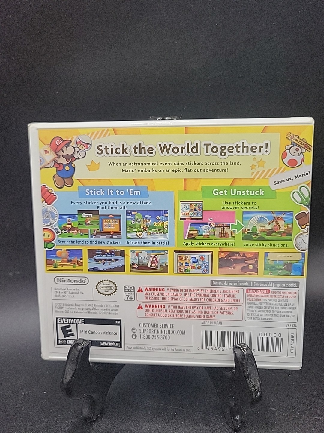 Nintendo 3DS Paper Mario Sticker Star Sealed Unopened Brand New Rated E