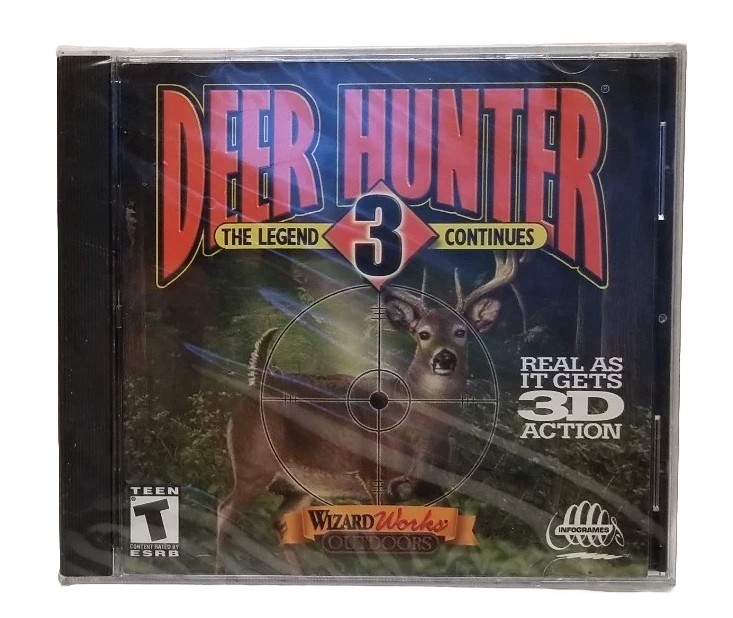 Wizard Works RM Trophy Hunter 2 Deer Hunter 3 PC Games 1999 Windows 95 98 New