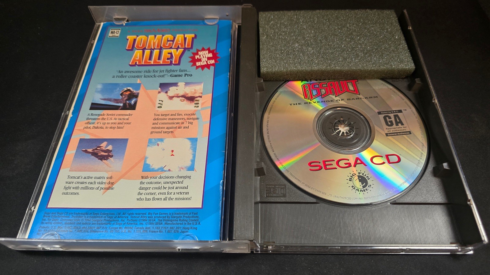 Android Assault: The Revenge of Bari-Arm Sega CD EX+NM condition COMPLETE-!