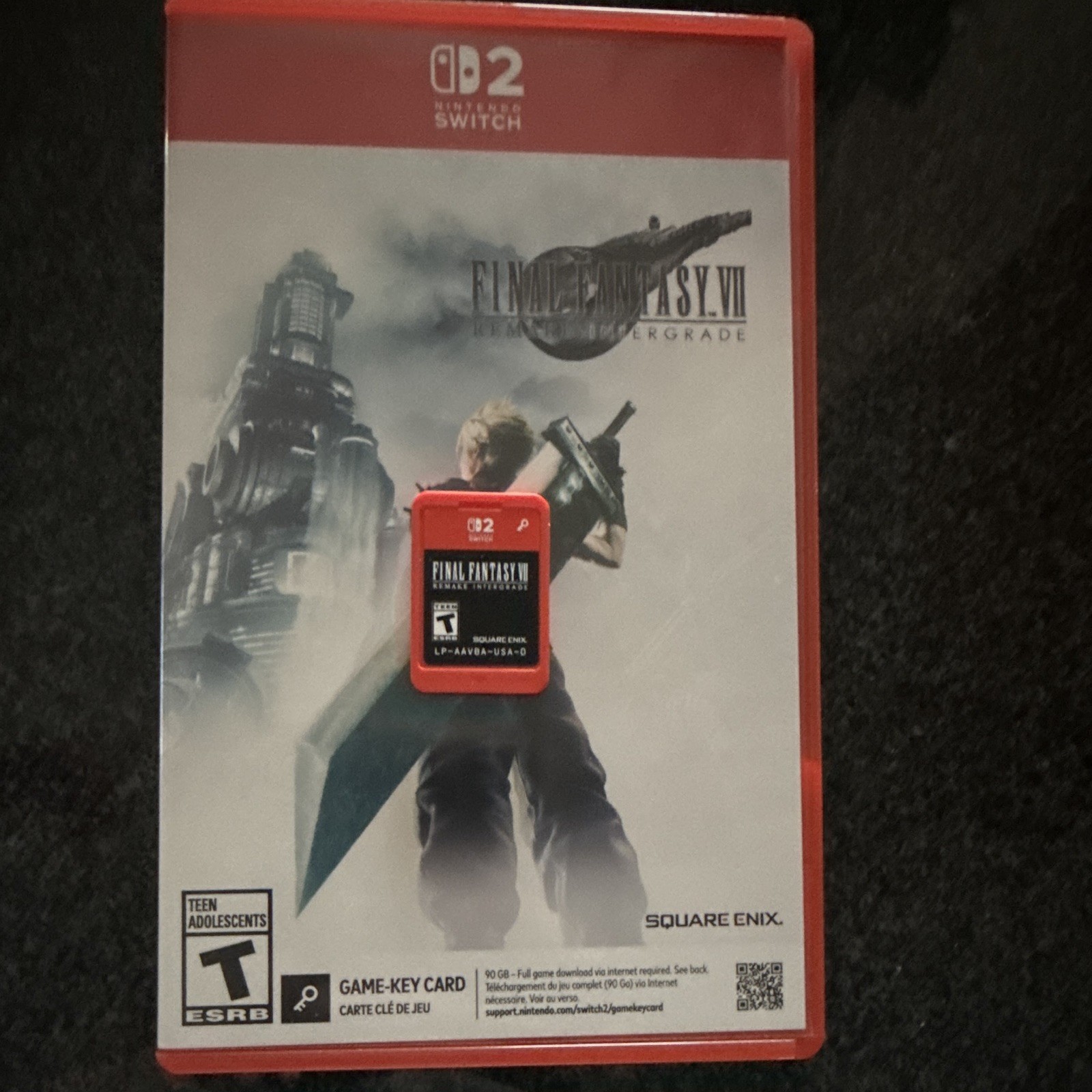 Square Enix Final Fantasy VII Remake Intergrade Game-Key Card Switch 2 NTSC