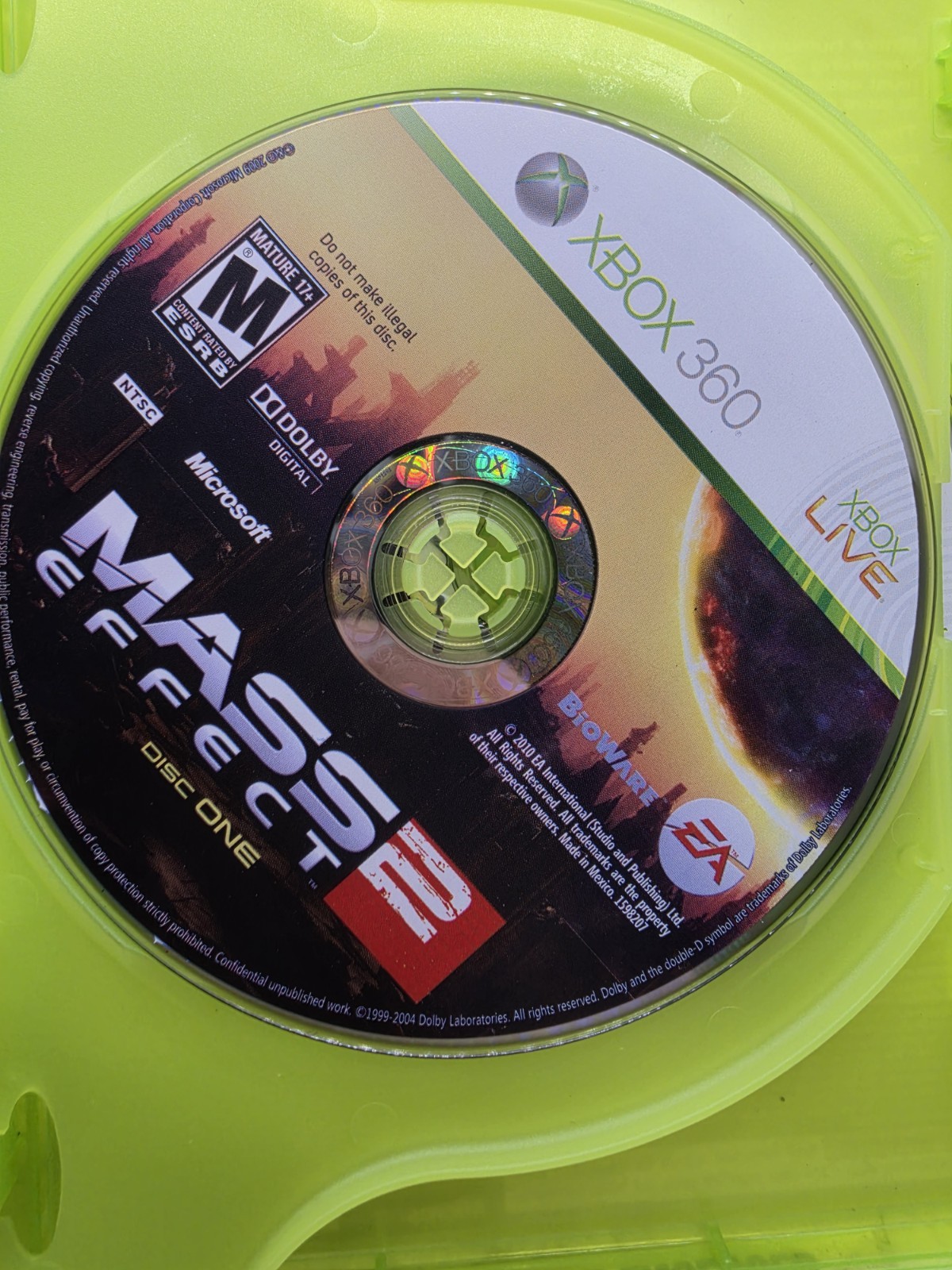 Mass Effect 2 (Xbox 360) Cib Complete Mint Tested Working