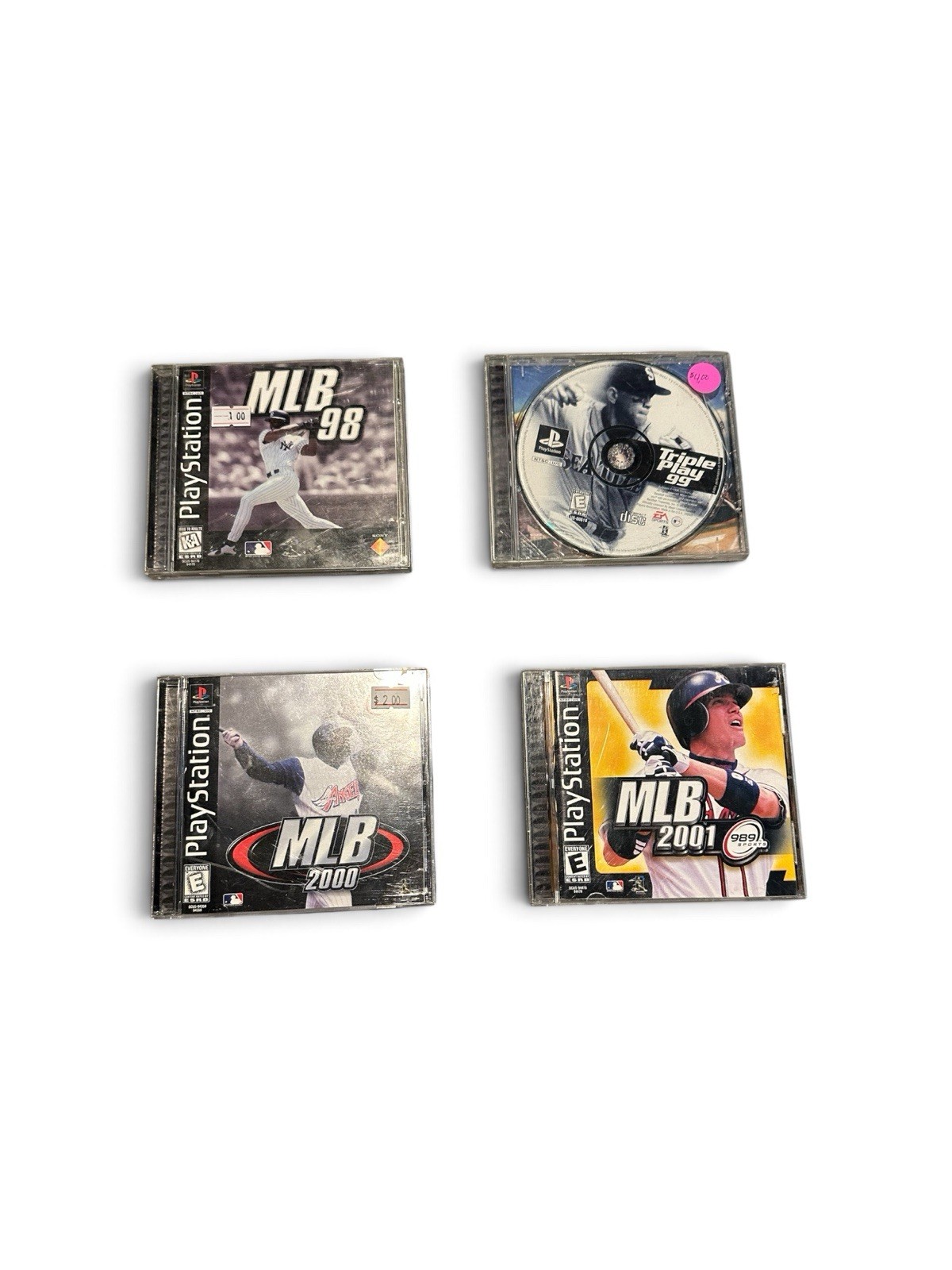 MLB 99-01 4 Sony PlayStation 1 Games PS1 Complete CIB Tested Working