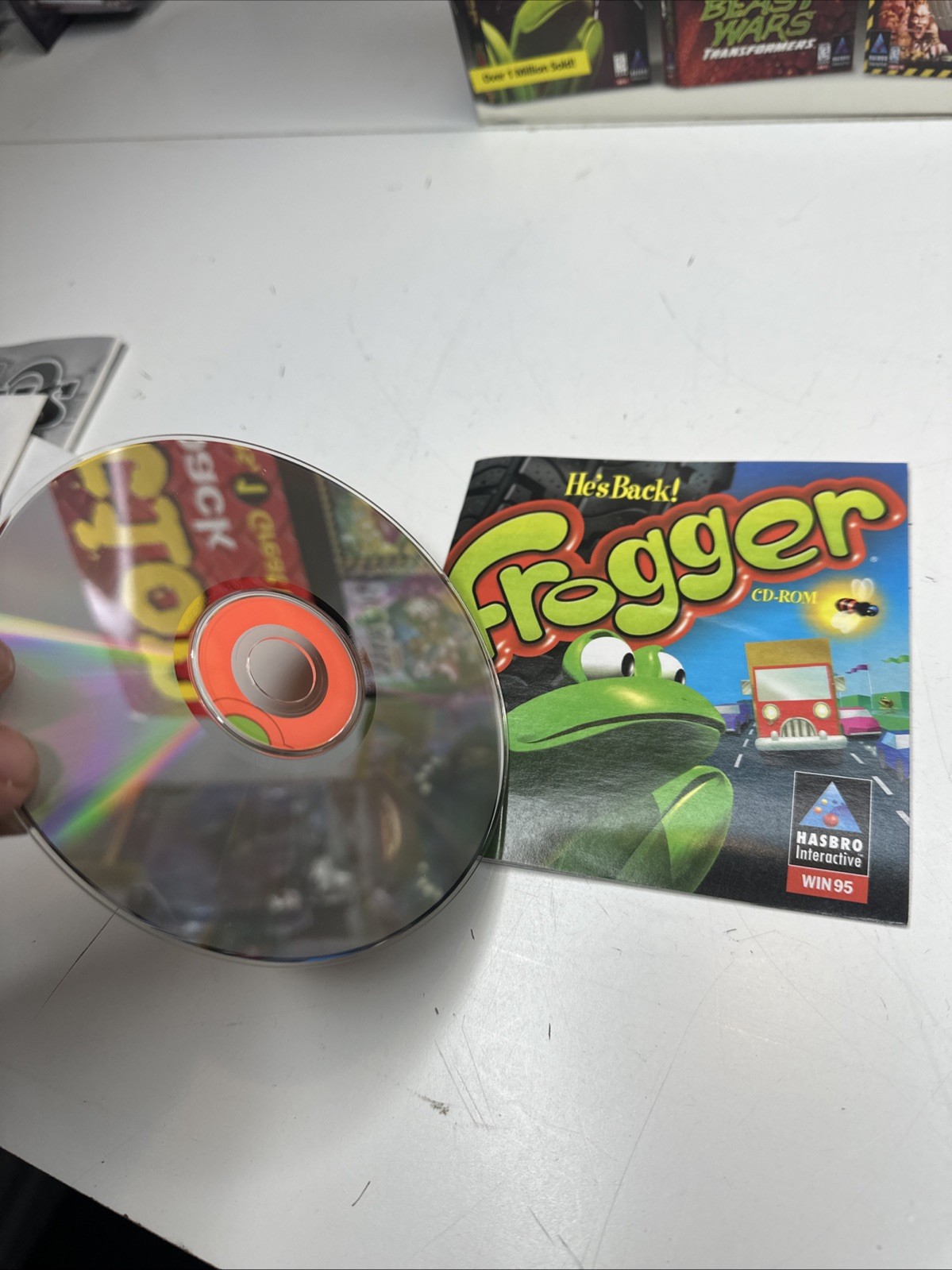 Hasbro Interactive Action PC Game 4 Pack Frogger Hedz Worms 2 Beast Wars Oop ‘99