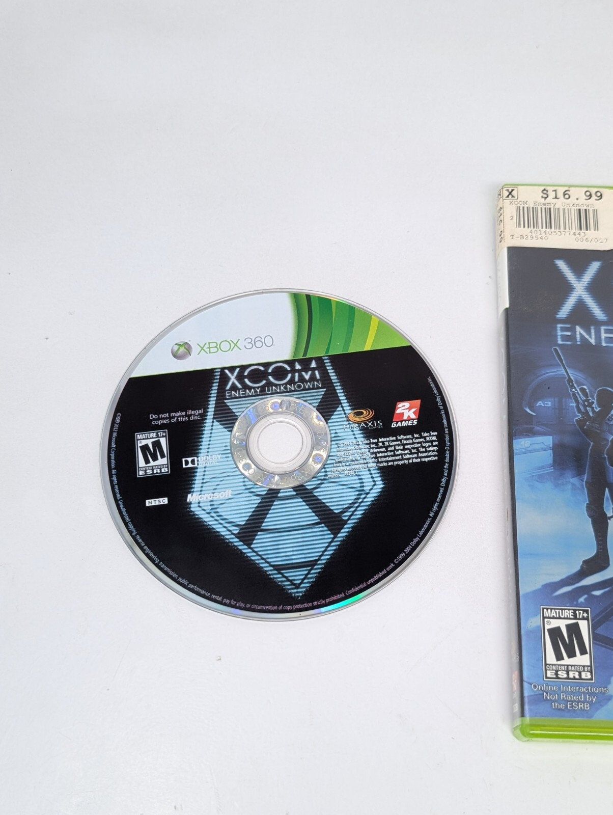 XCOM Enemy Unknown Xbox 360 Complete CIB Clean