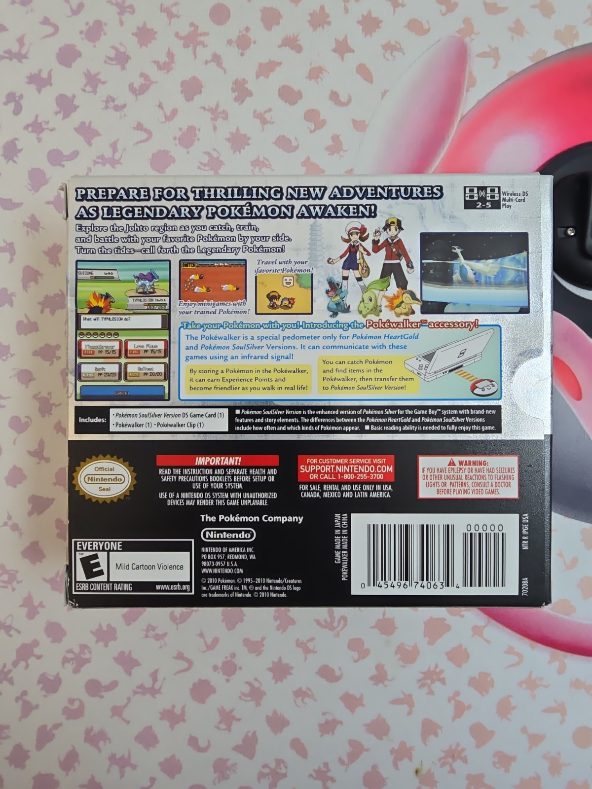 Pokemon SoulSilver – Does Not Include Pokewalker (Nintendo DS) Authentic