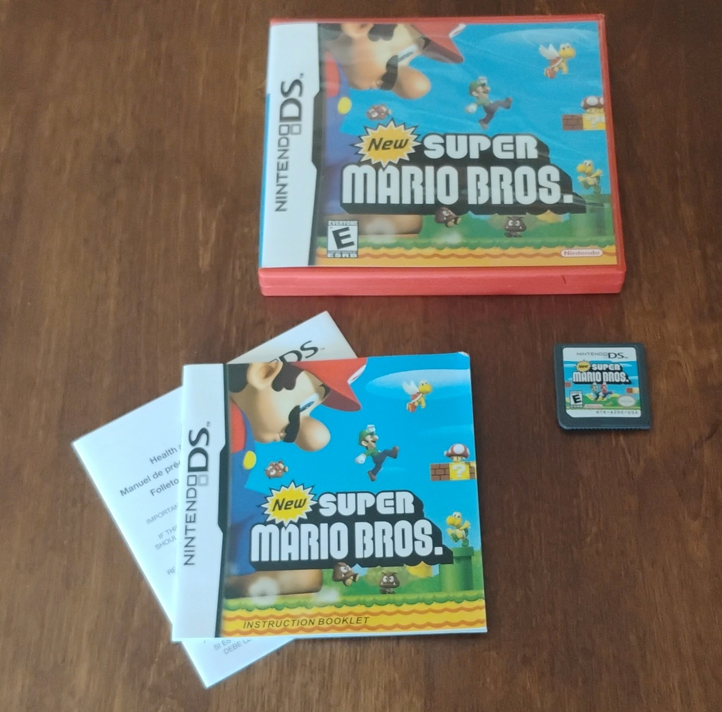 Nintendo New Super Mario Bros. Nintendo DS Platformer Game w/ Manual, E