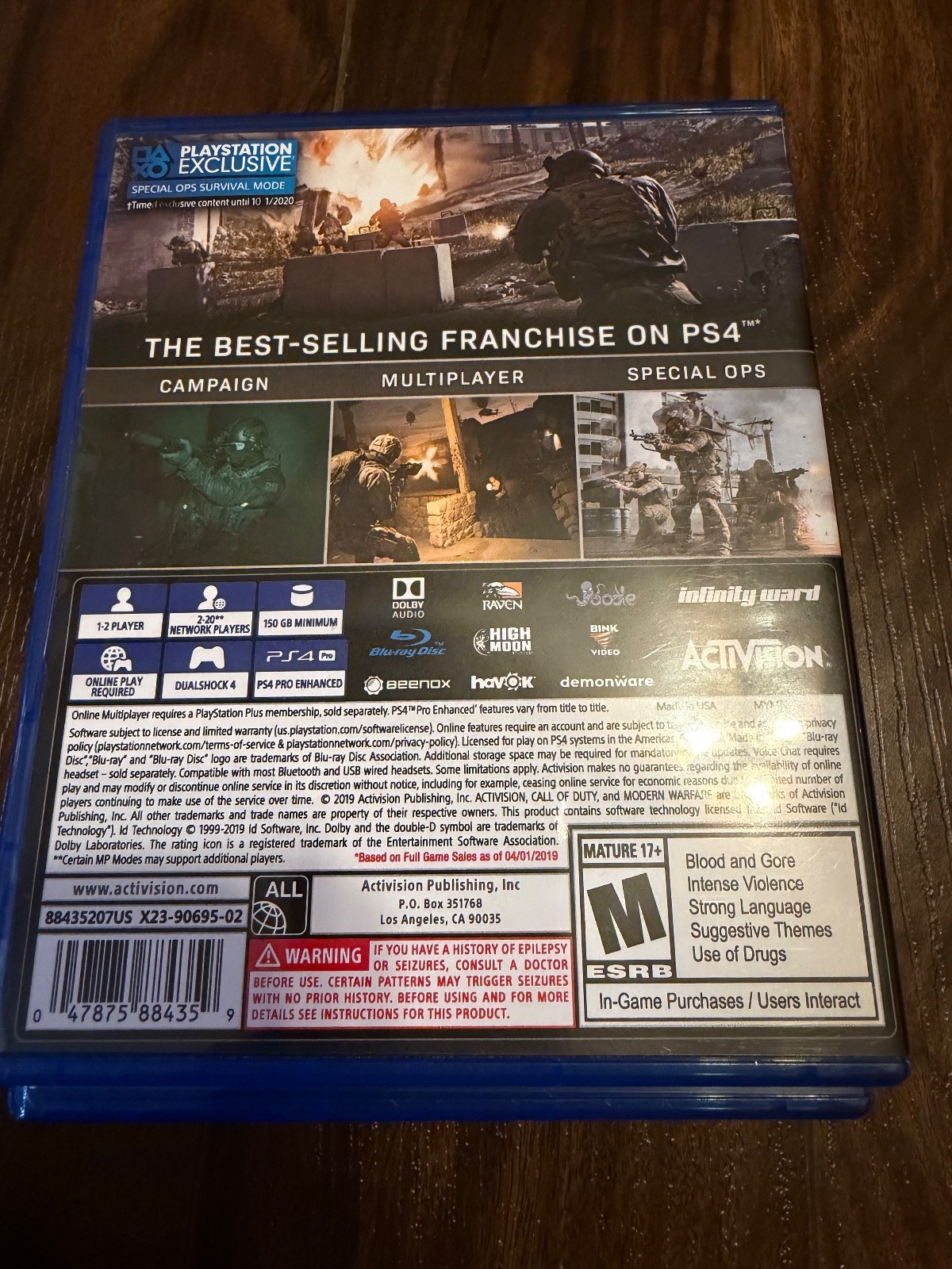 Call of Duty Modern Warfare PS4