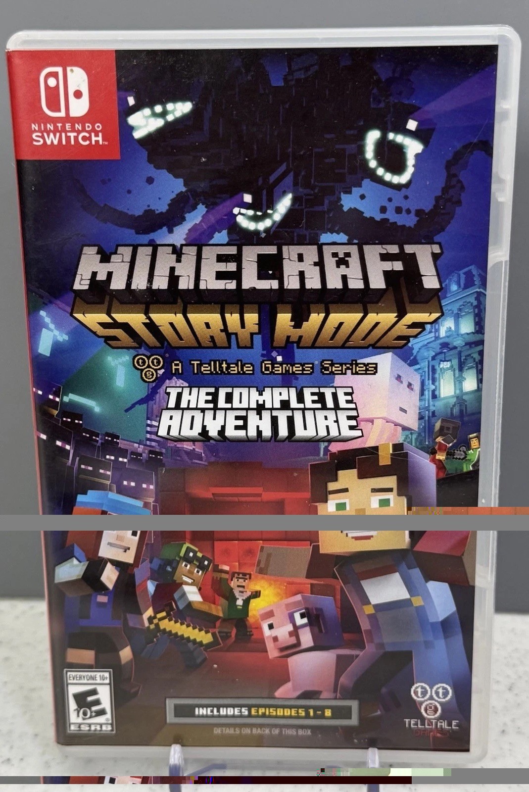 Minecraft Story Mode The Complete Adventure Nintendo Switch Episodes 1-8 TESTED
