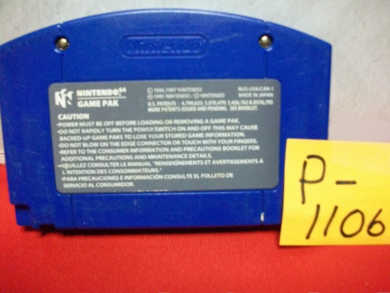 PRE-OWNED NINTENDO 64 ACTIVISION TONY HAWK’S PRO SKATER GAME PAK #NUS-006 (USA)