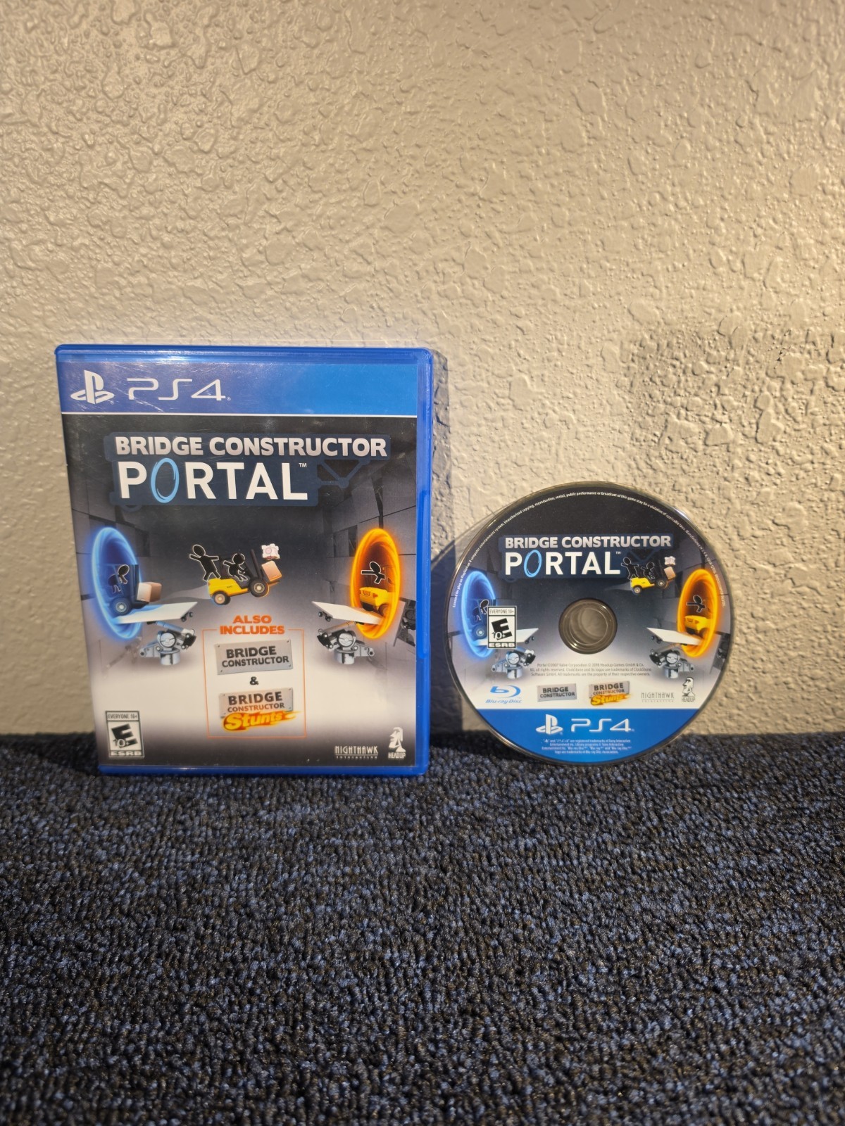 TESTED MINT DISC PS4 Bridge Constructor Portal Sony PlayStation 4 2018 w/ Stunts