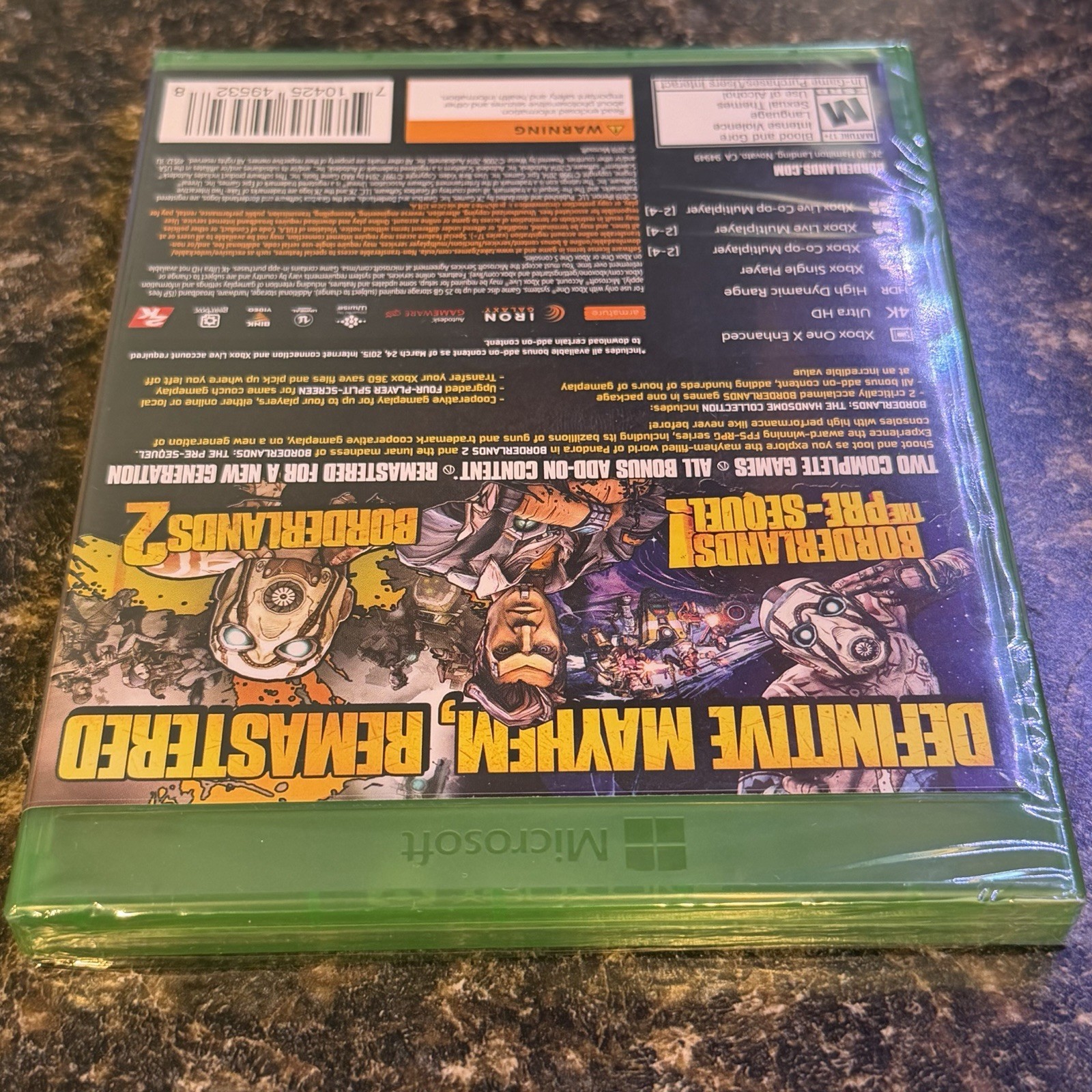 Borderlands: The Handsome Collection (Microsoft Xbox One, 2019) Factory Sealed