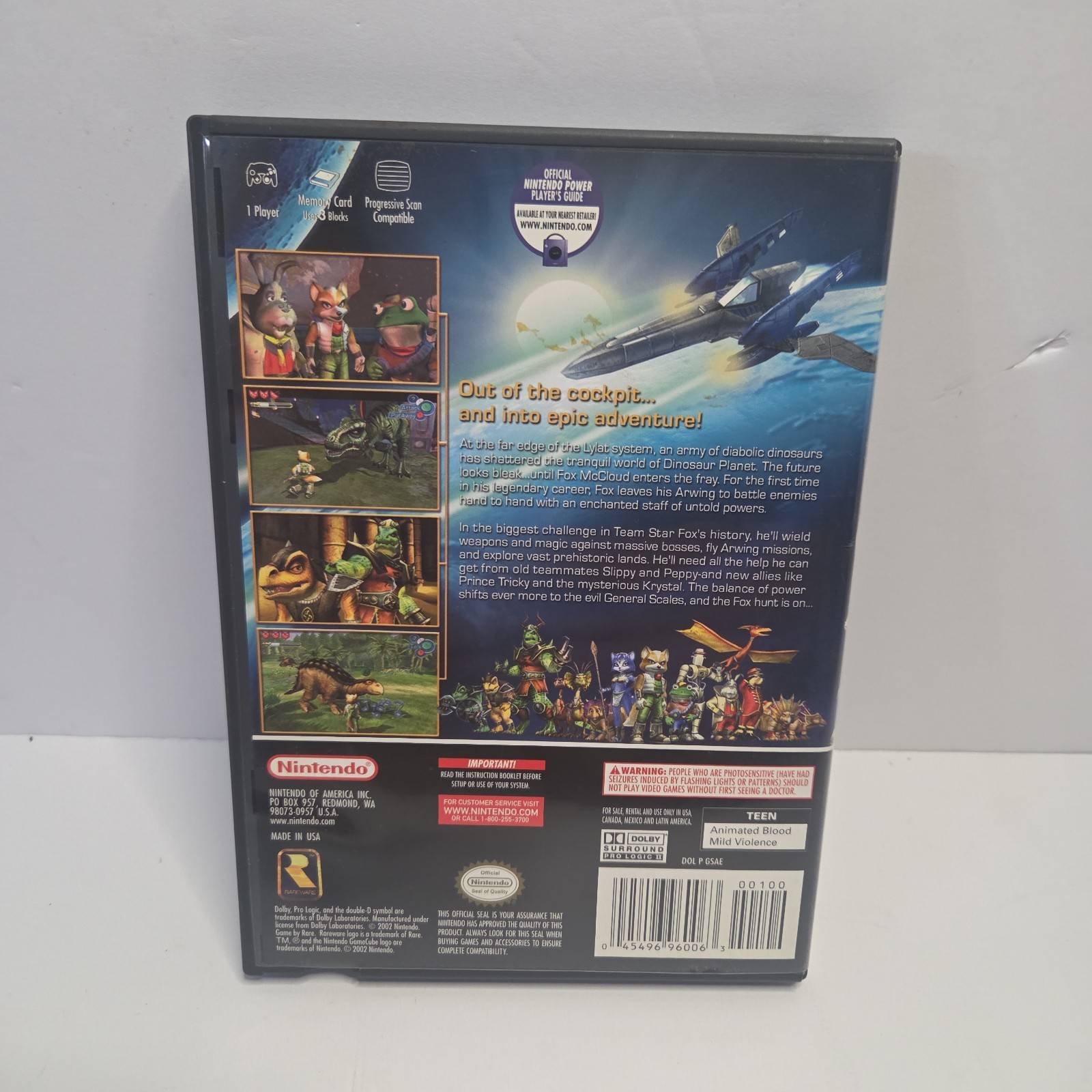 Nintendo Star Fox Adventures GameCube Complete w/ Manual 2002
