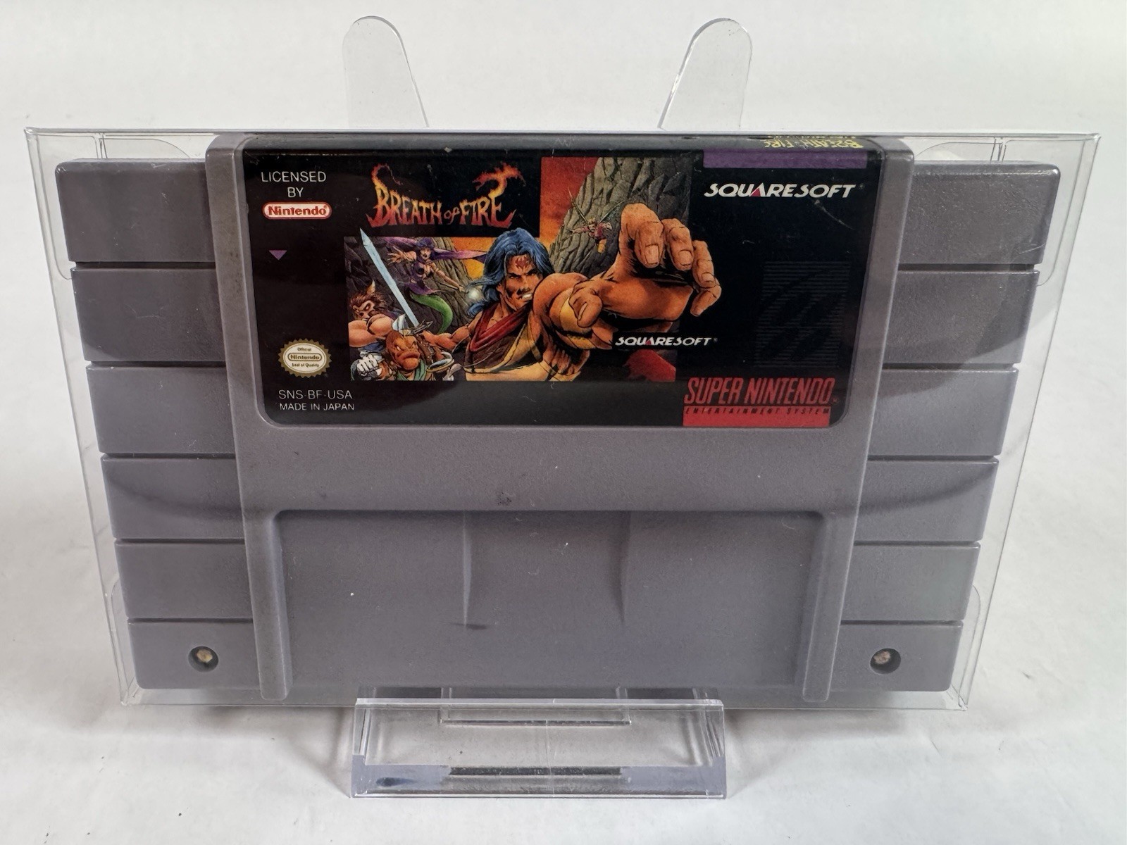 Breath of Fire SNES Authentic Tested Working RPG Squaresoft Super Nintendo