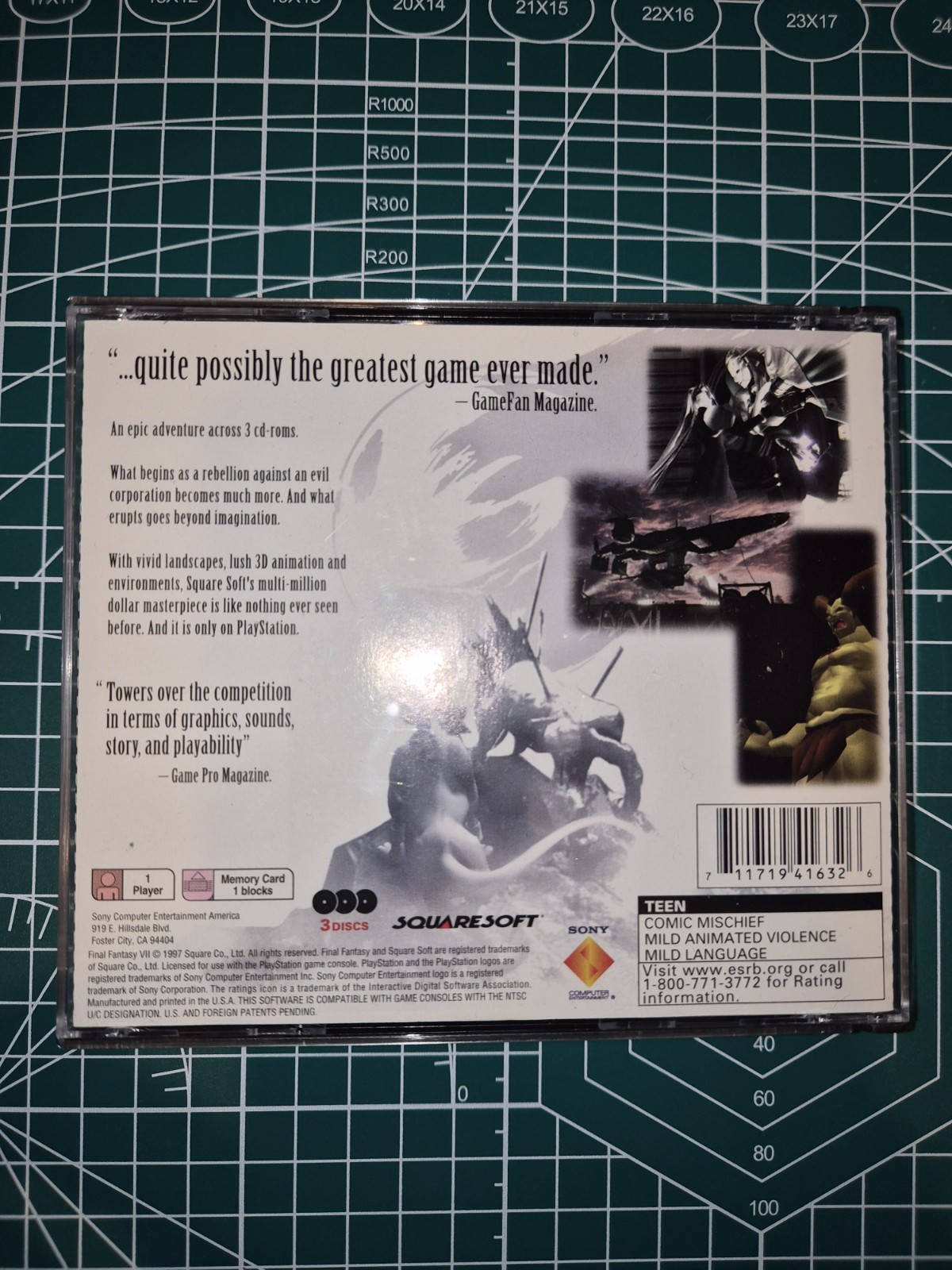 Final Fantasy VII 7 PlayStation 1 PS1 TESTED VG No Manual Squaresoft