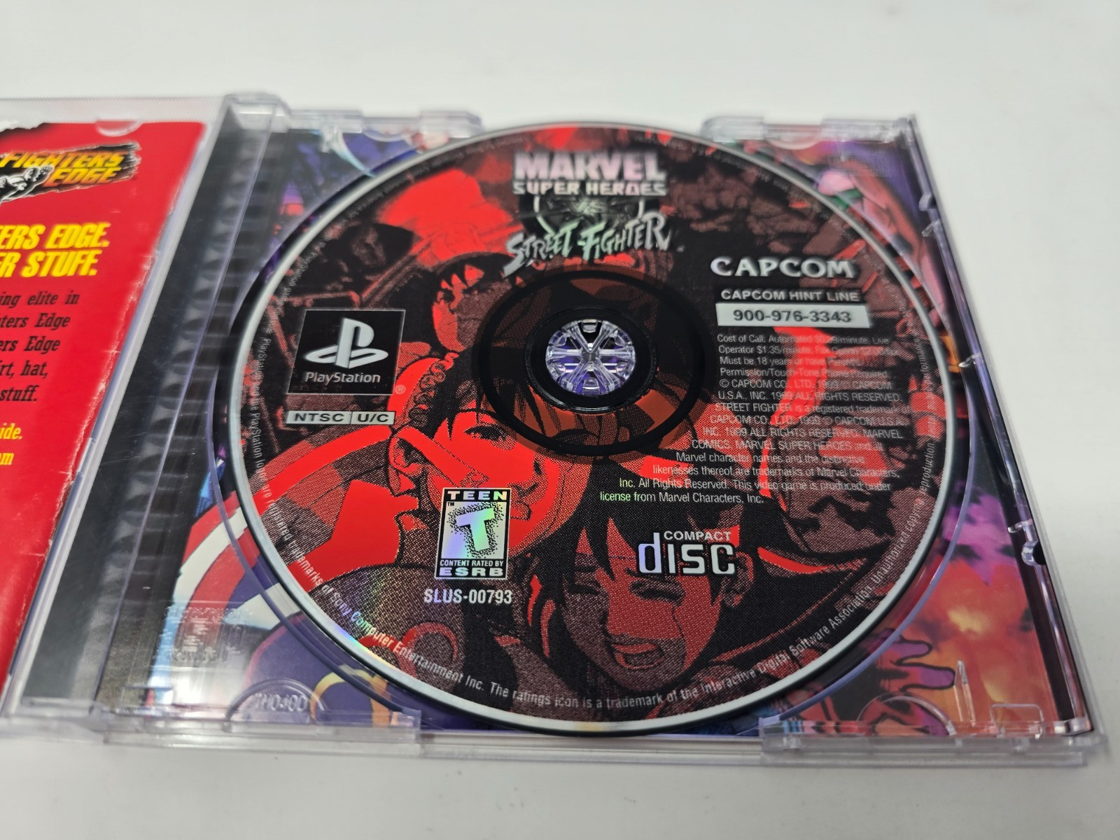 Marvel Super Heroes Vs Street Fighter – PlayStation 1 PS1 Complete CIB Tested