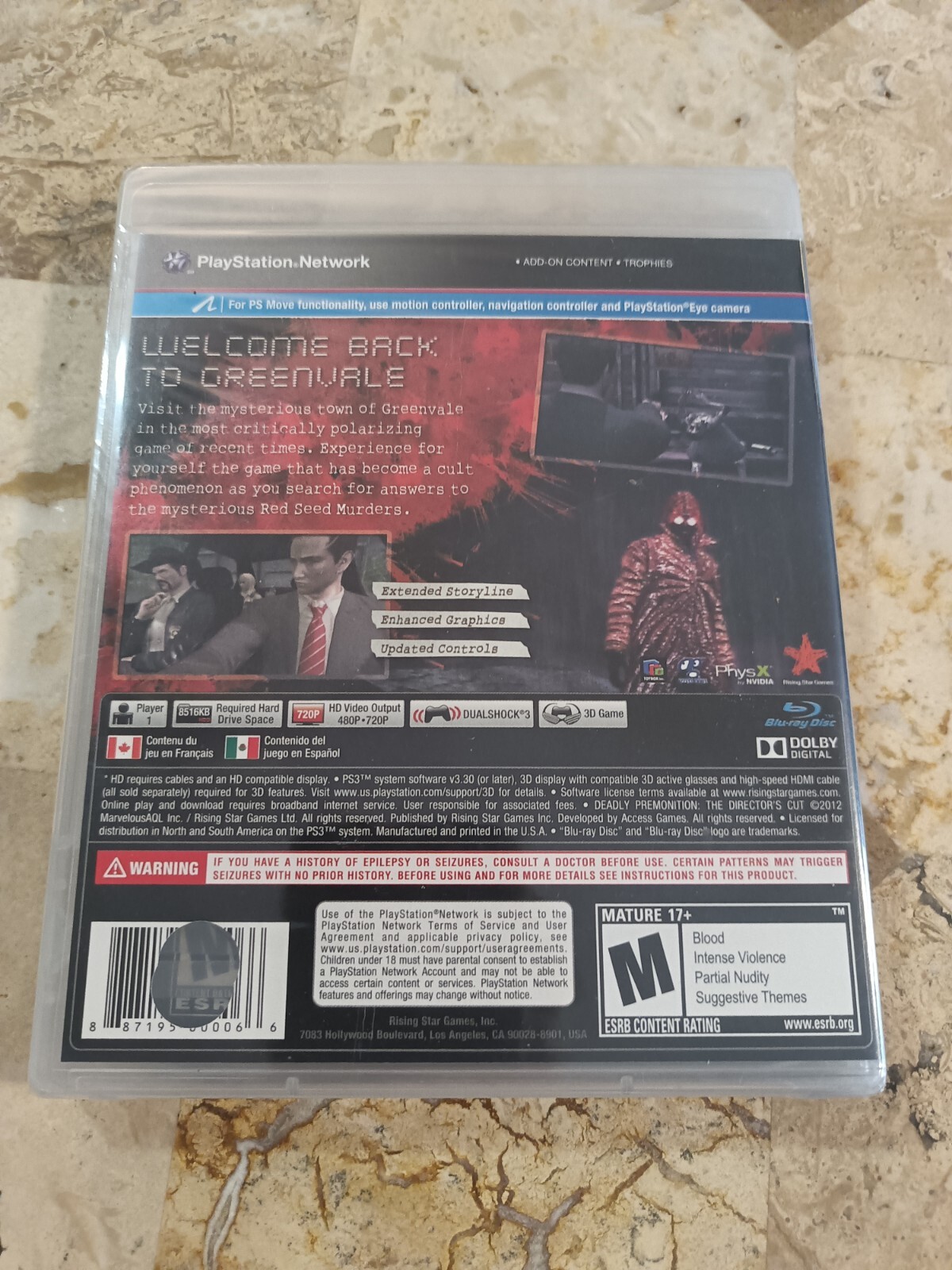 DEADLY PREMONITION + DIRECTOR’S CUT ✨Xbox 360 PlayStation 3 PS3✨Promo New/Sealed