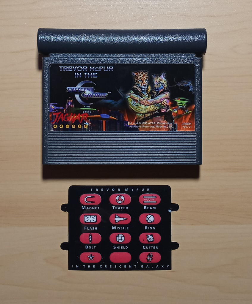 Trevor McFur in the Crescent Galaxy with Overlay (Atari Jaguar) Tested Working