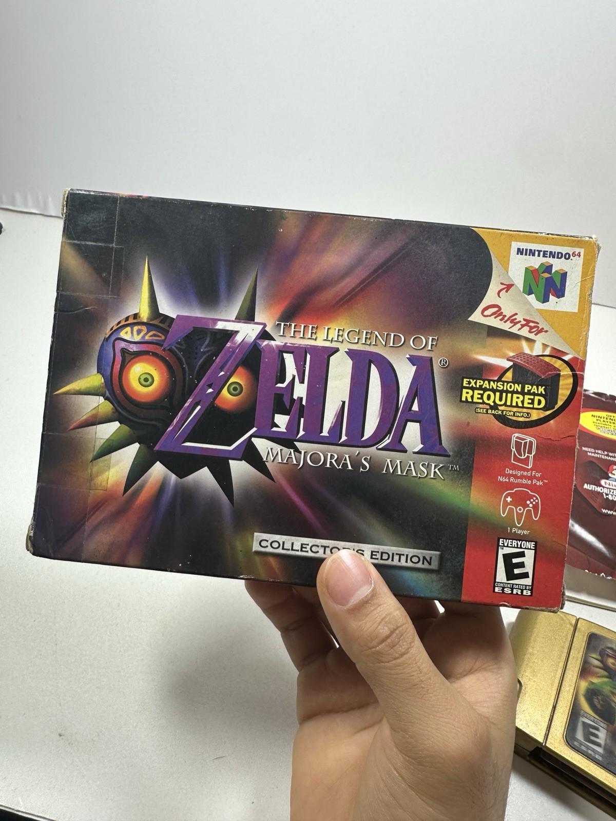 Zelda Majora’s Mask Collector’s Edition N64 Gold Cart CIB Tested