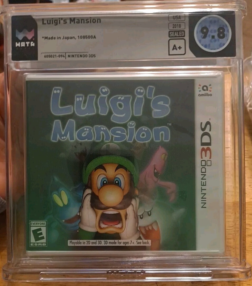 Luigi’s Mansion Nintendo 3DS 2018 WATA 9.8 A+ New Sealed Graded 108500A