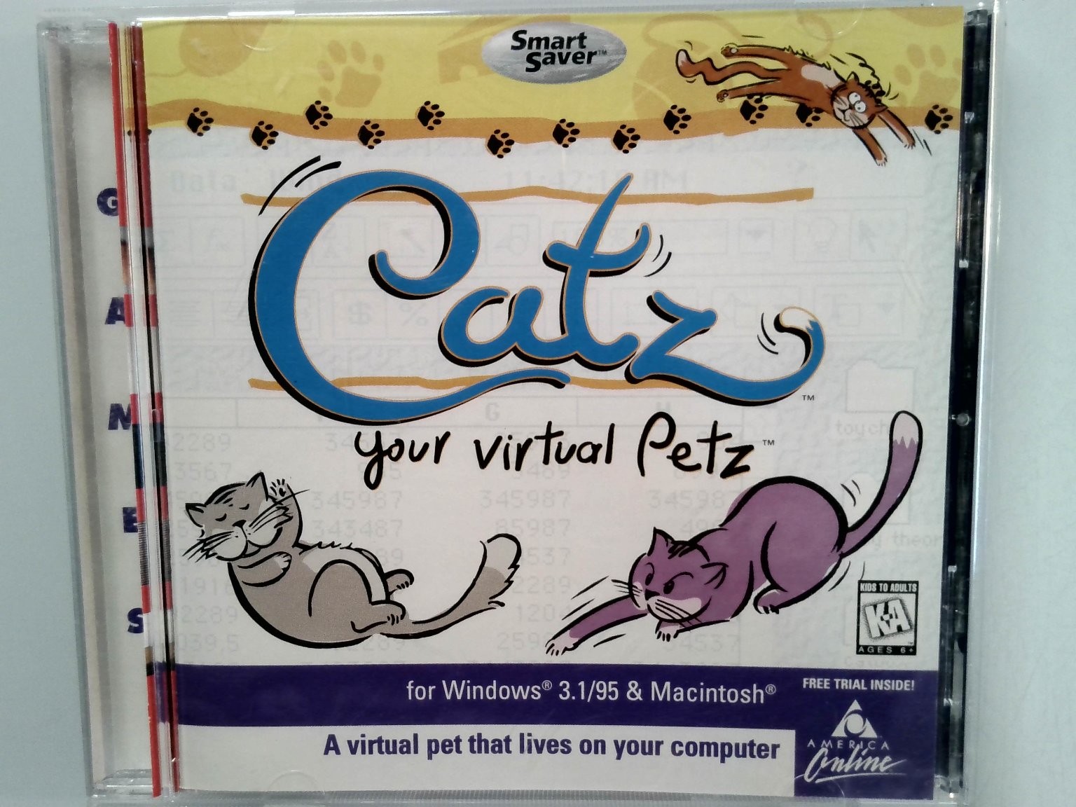 Catz Your Virtual Petz Windows 95 Macintosh Video Game Virtual Pet
