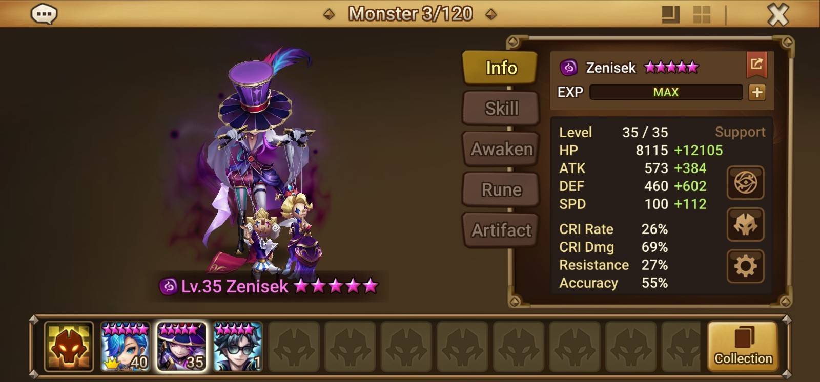 Summoners War Global 2LD5:🔥DARK PUPPET + LIGHT WERNER🔥