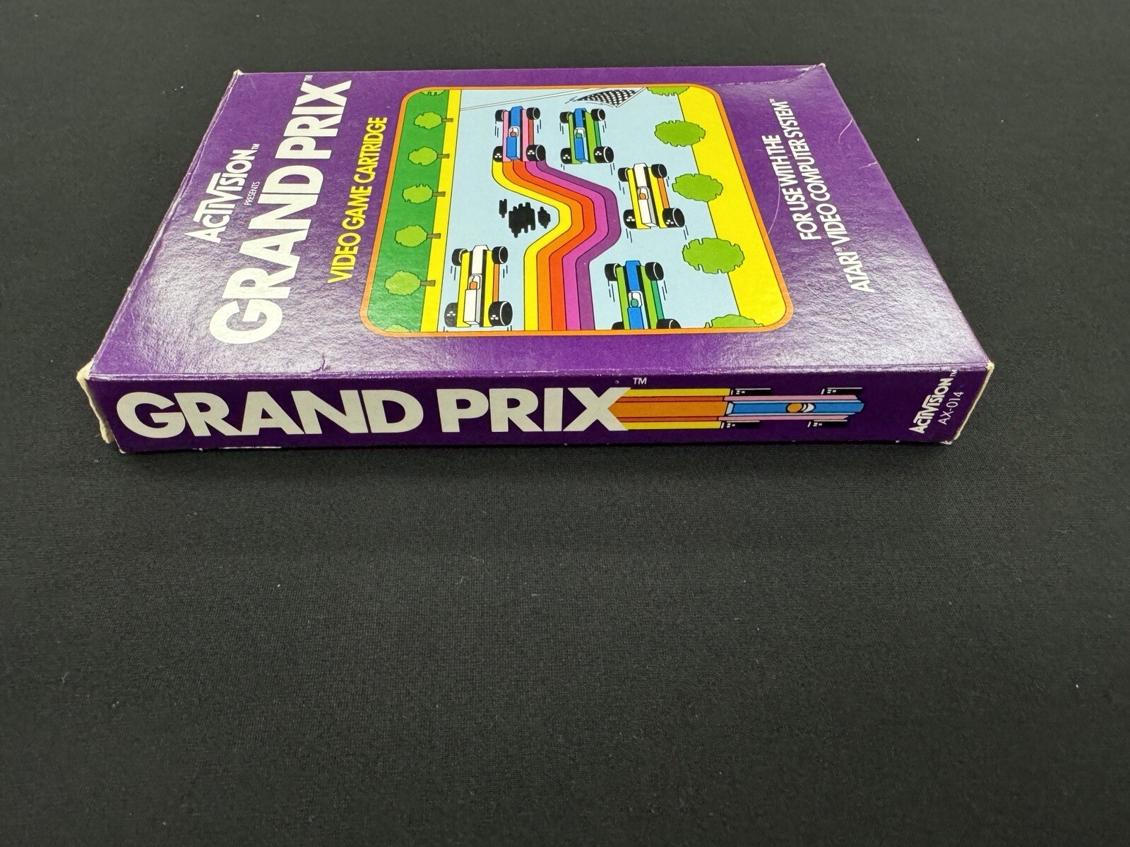 Grand Prix (Atari 2600, 1982) With Box, No Manual, Has Warranty Card