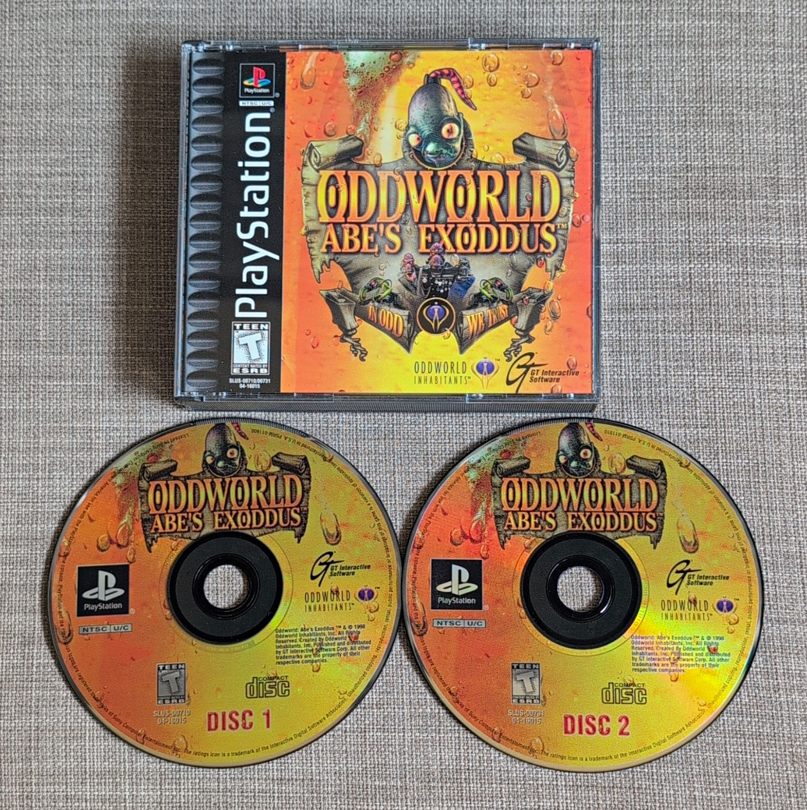 Oddworld: Abe’s Exoddus CIB (Sony PlayStation 1 / PS1)