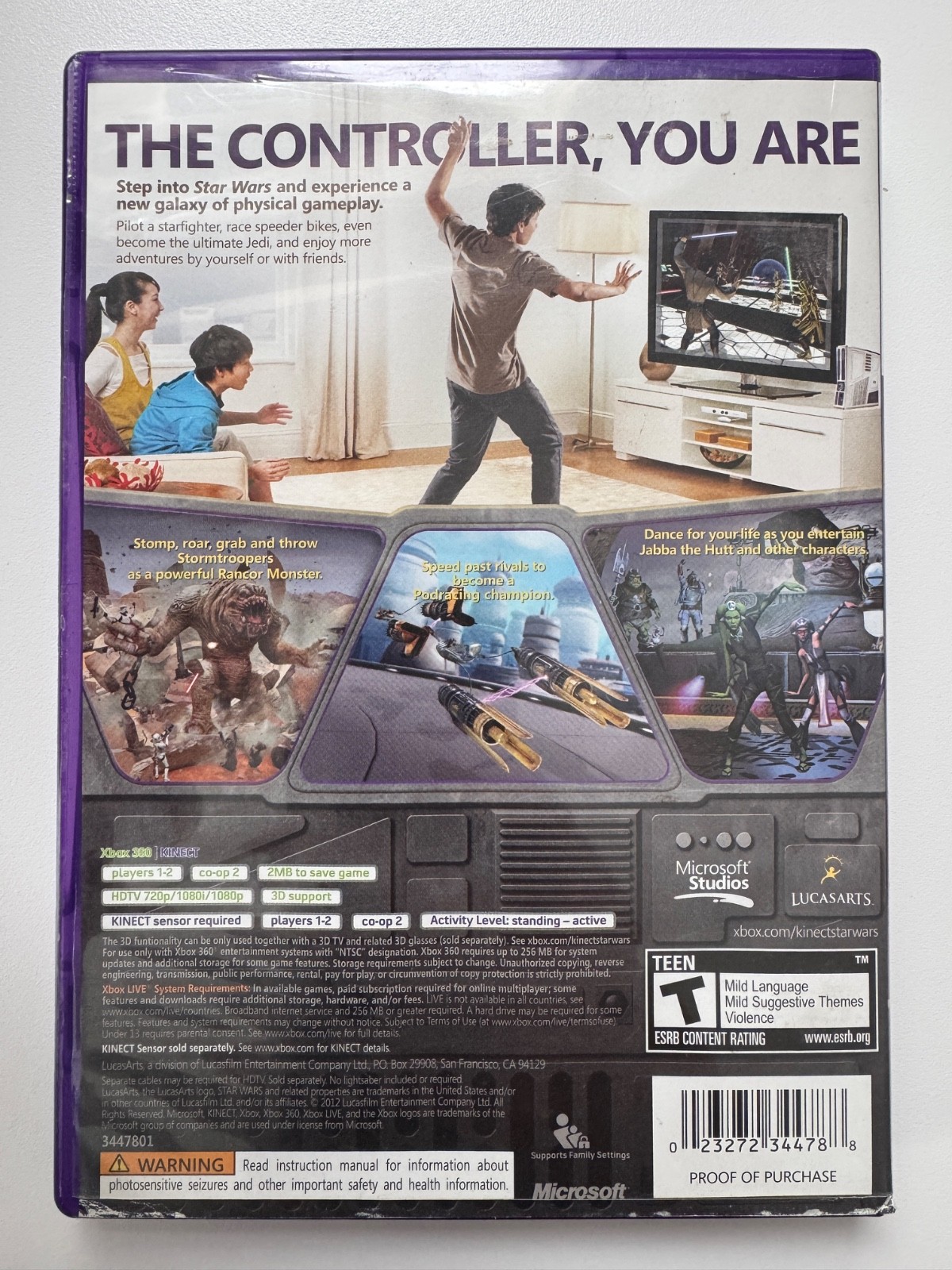 Star Wars – Microsoft Xbox 360 Video game requires kinect
