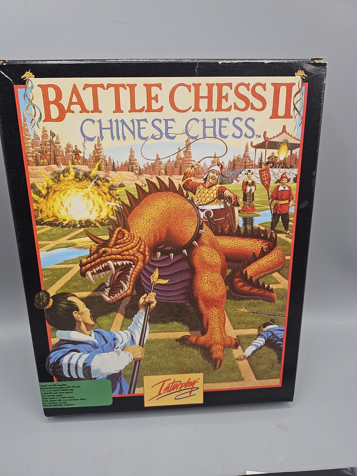 Battle Chess By Interplay Big Box PC Game 1990 IBM Tandy Windows Floppy Disk 3.0