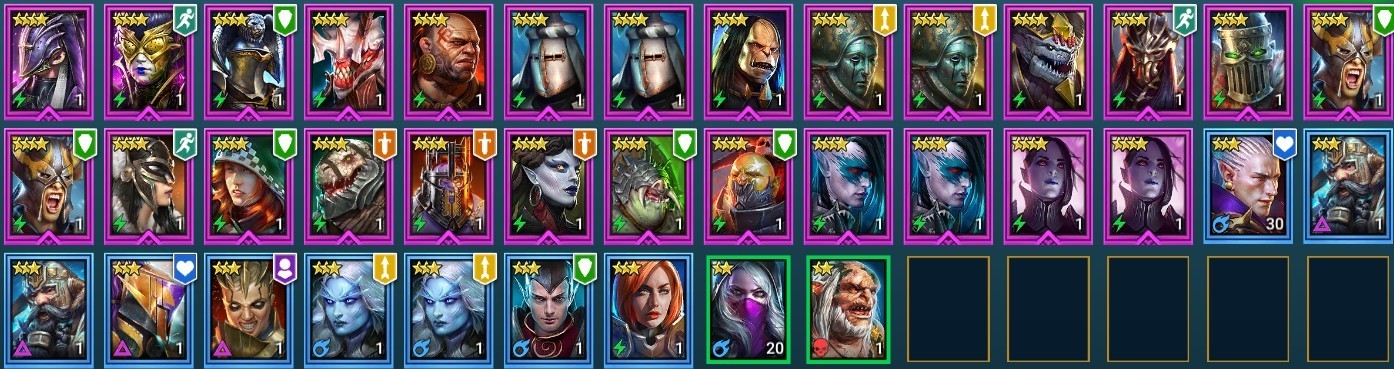 Raid Shadow Legends | Starter Mythical – Joan : 96k energy / 27 Legendary