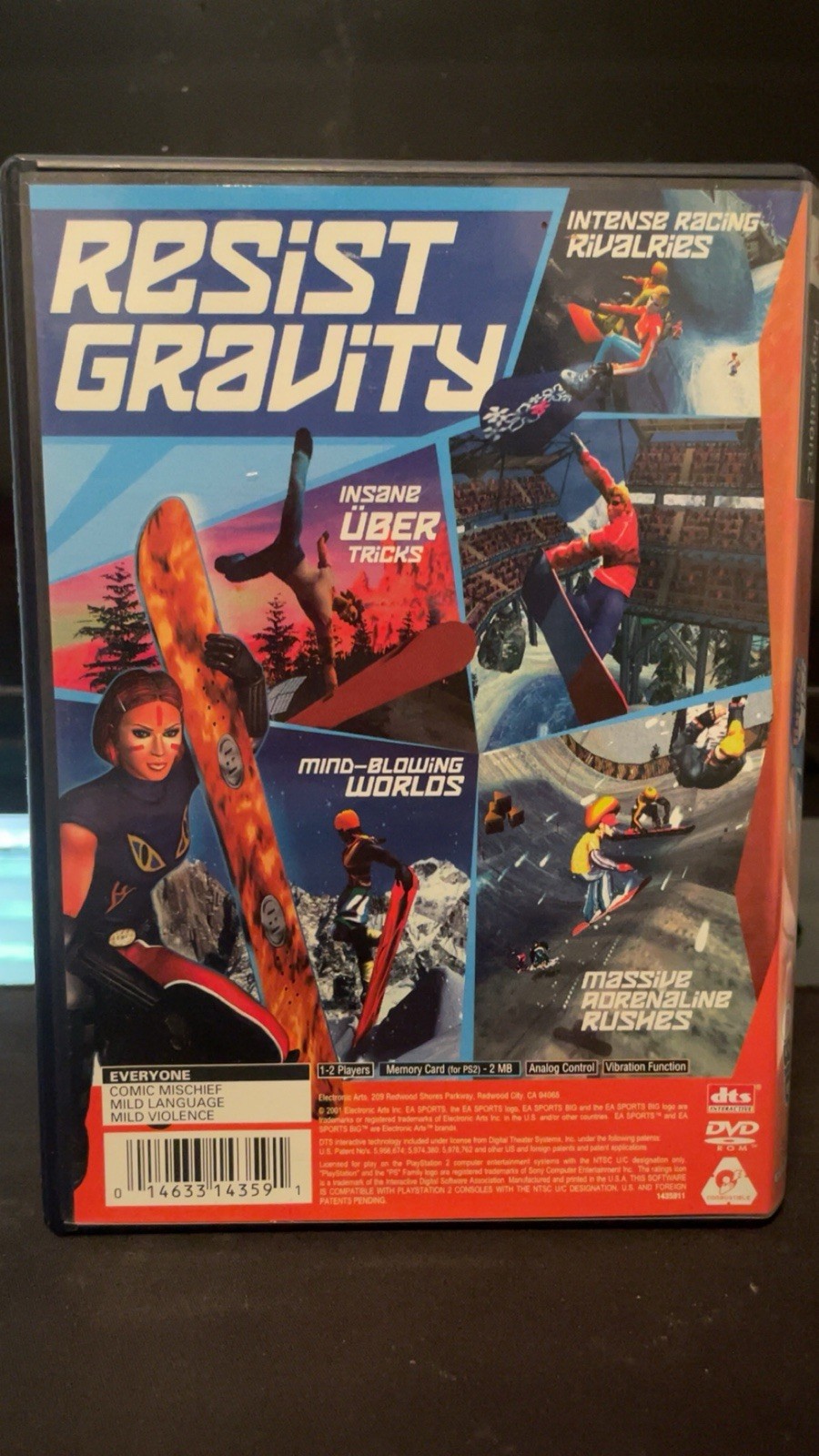 EA SPORTS BIG SSX Tricky PS2 E Rated Sports NTSC-U/C. Manual Included CIB