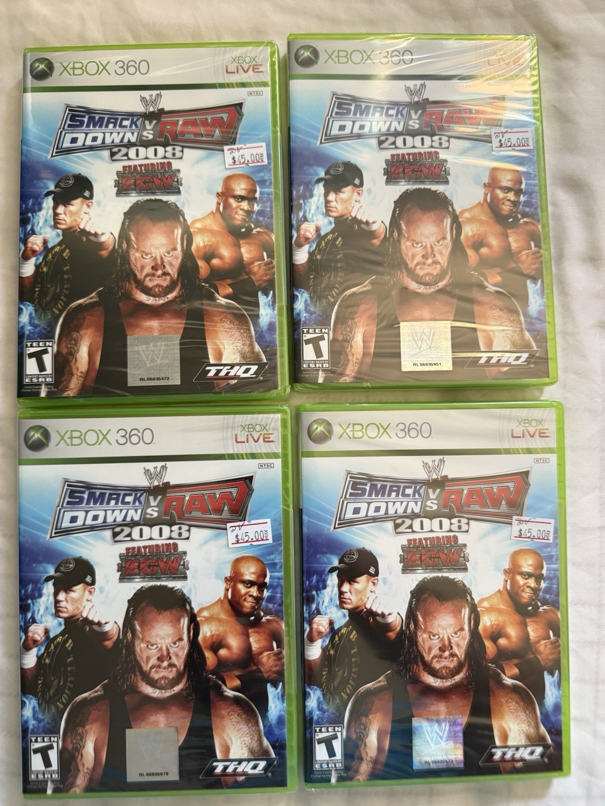 WWE SmackDown vs. Raw 2008 Microsoft Xbox 360 NISB Factory Sealed