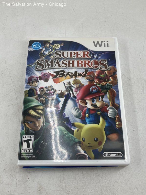 Super Smash Bros Brawl Video Game For Nintendo Wii Included Manual In Case