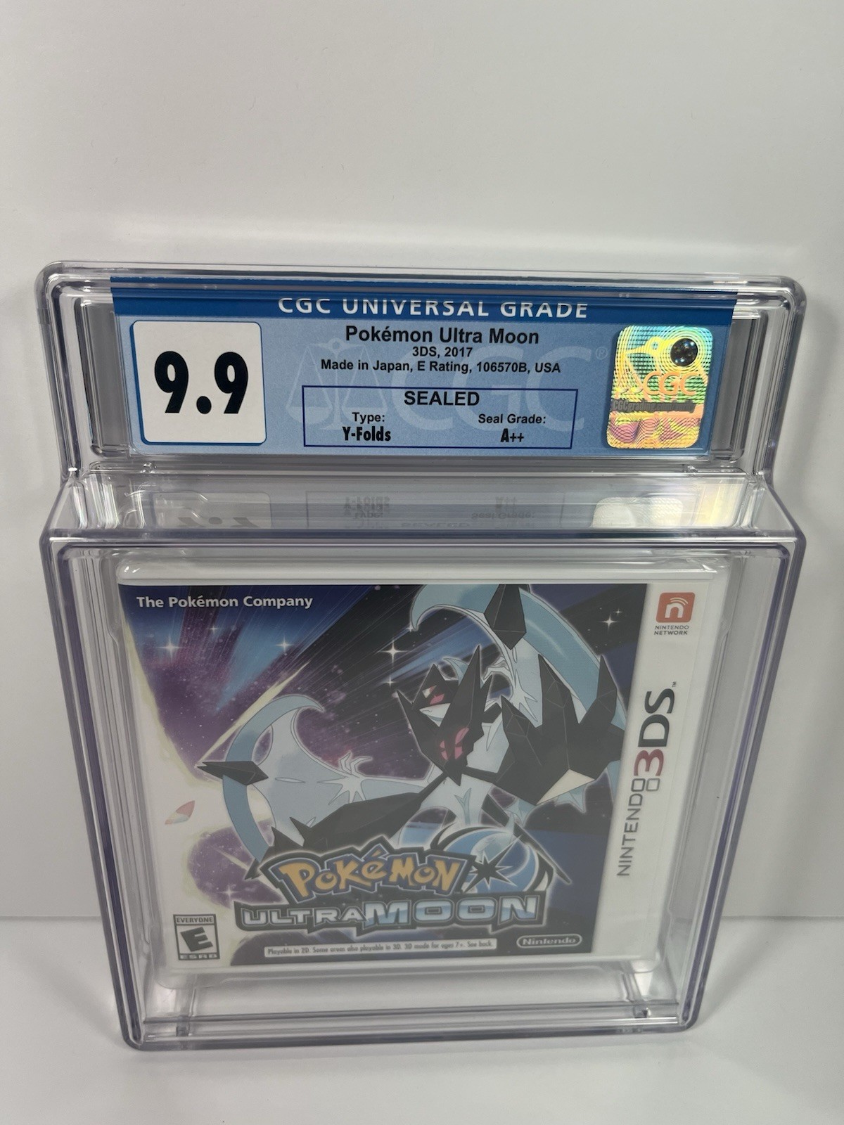Pokemon Ultra Moon – Nintendo 3DS – CGC Graded 9.9 A++ – 00001 – US Edition