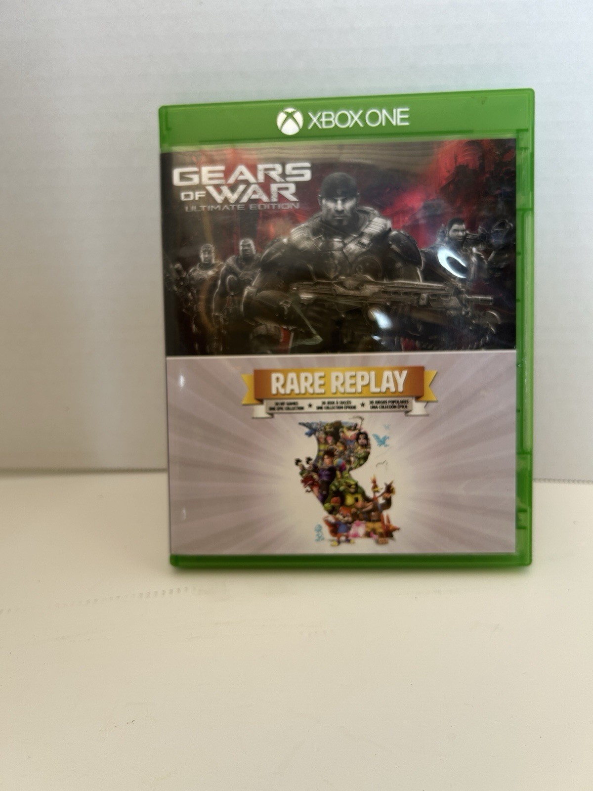 Microsoft Xbox One Gears of War Ultimate Edition + Rare Replay CIB Tested