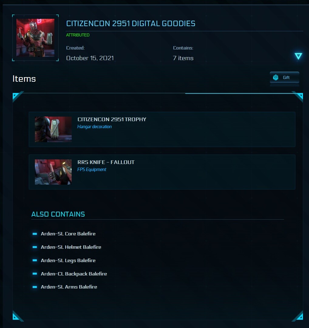 STAR CITIZEN – CITIZENCON 2951 DIGITAL GOODIES PACK (LIMITED ITEM)