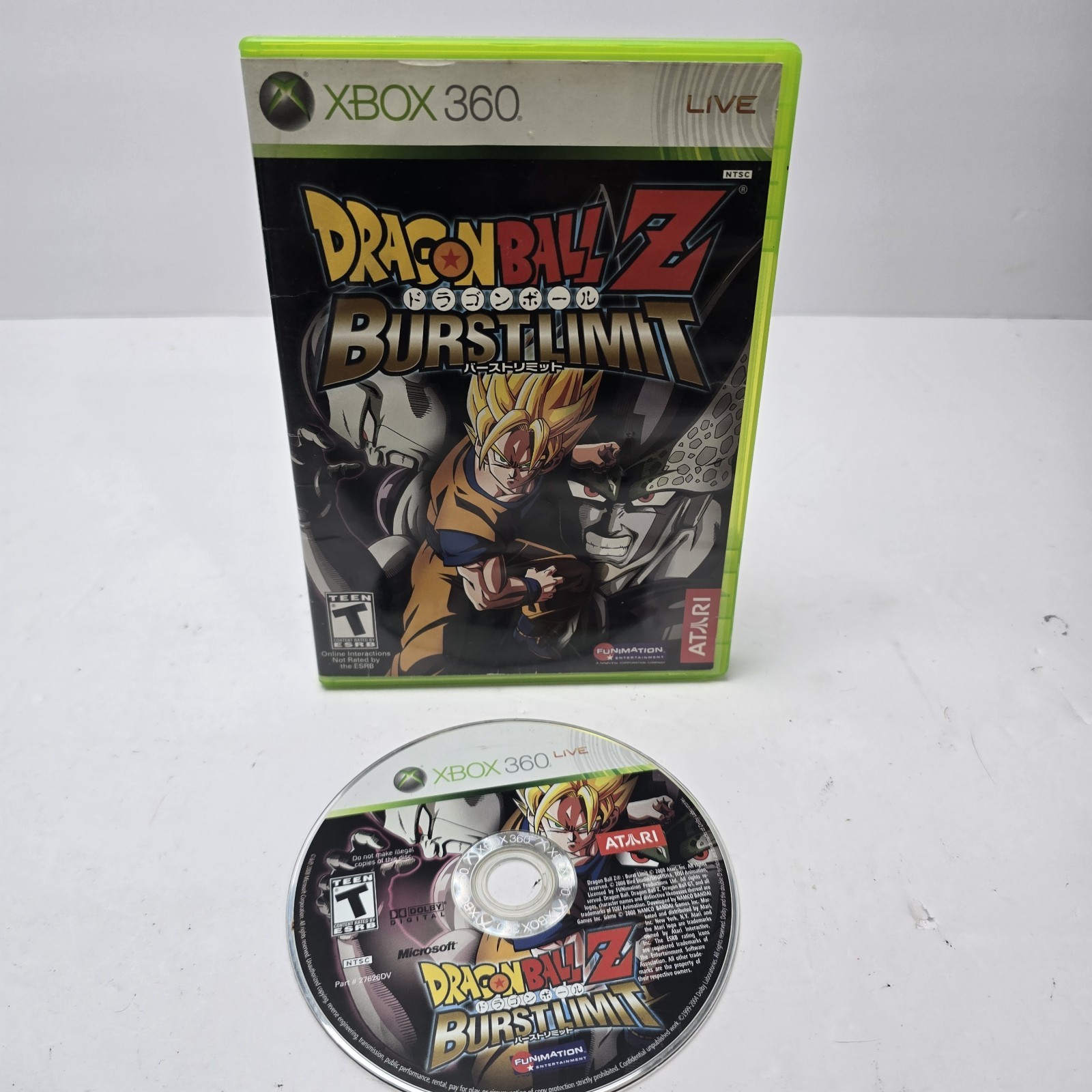 Dragon Ball Z: Burst Limit (Microsoft Xbox 360, 2008) No Manual